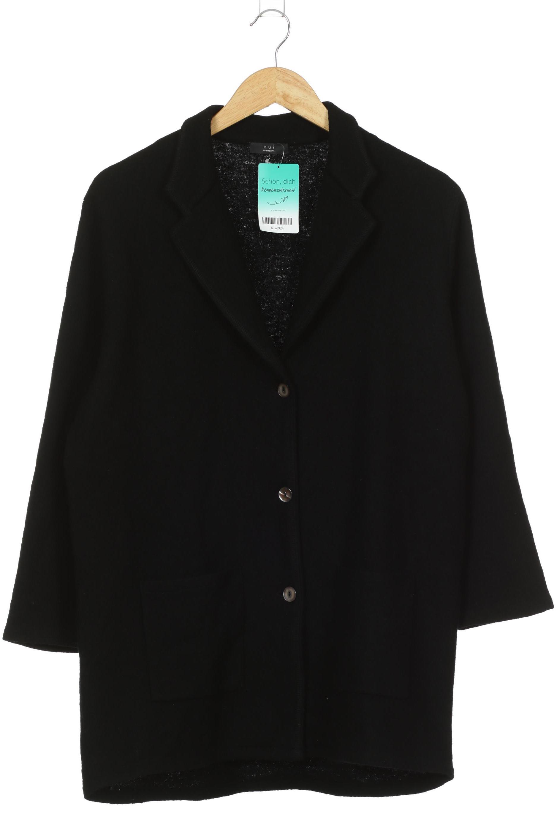 

Oui Damen Strickjacke, schwarz, Gr.