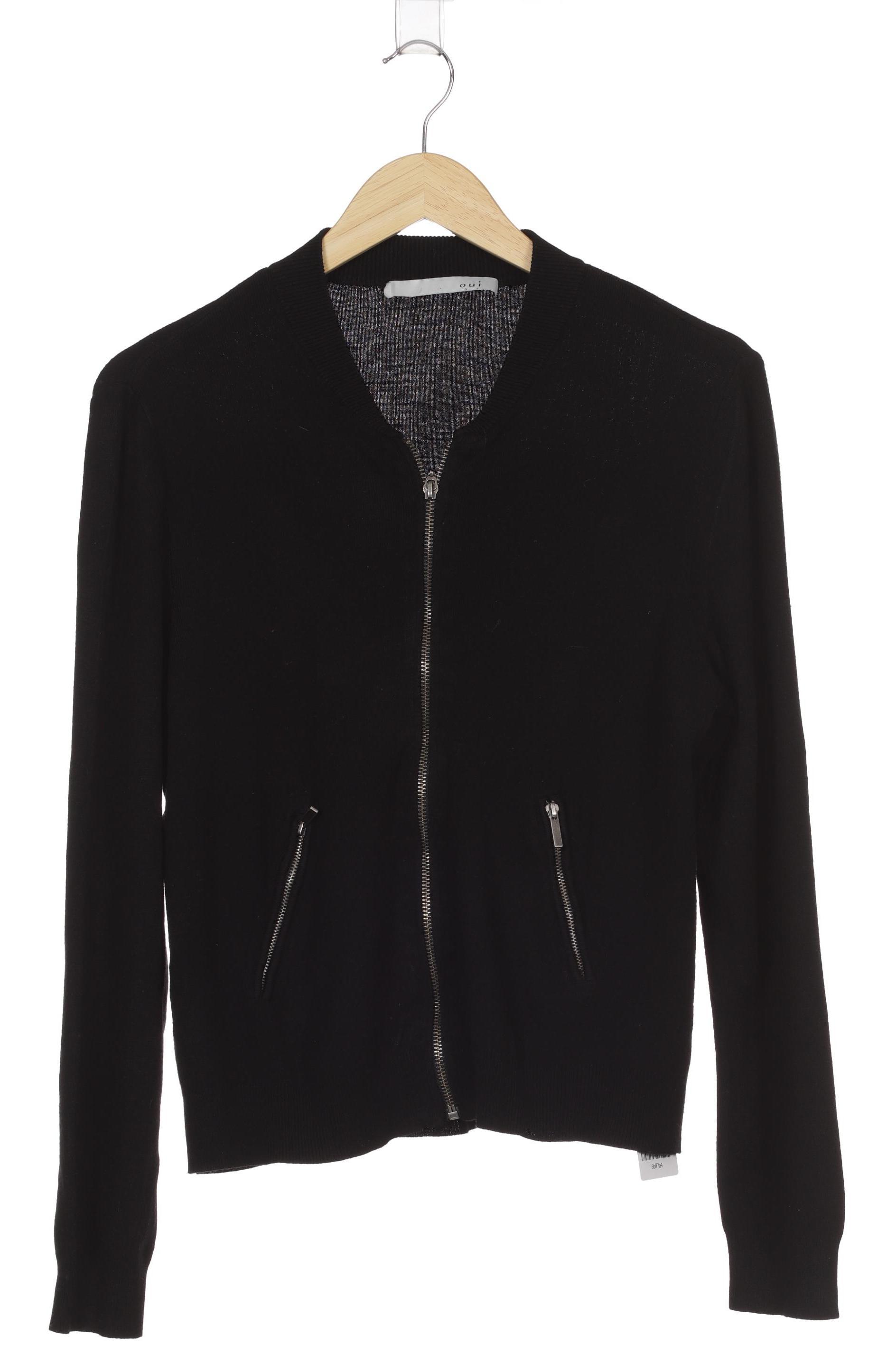 

Oui Damen Strickjacke, schwarz, Gr. 42