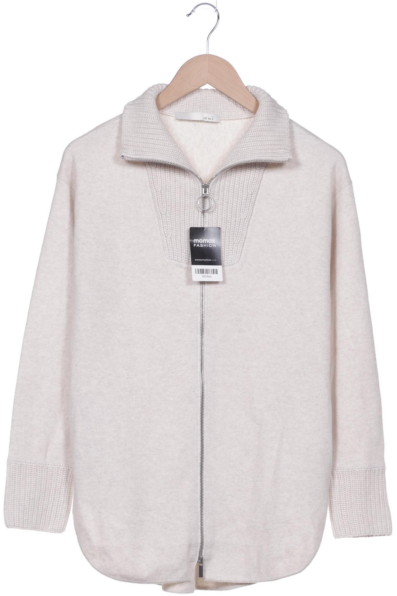 

Oui Damen Strickjacke, beige, Gr. 34