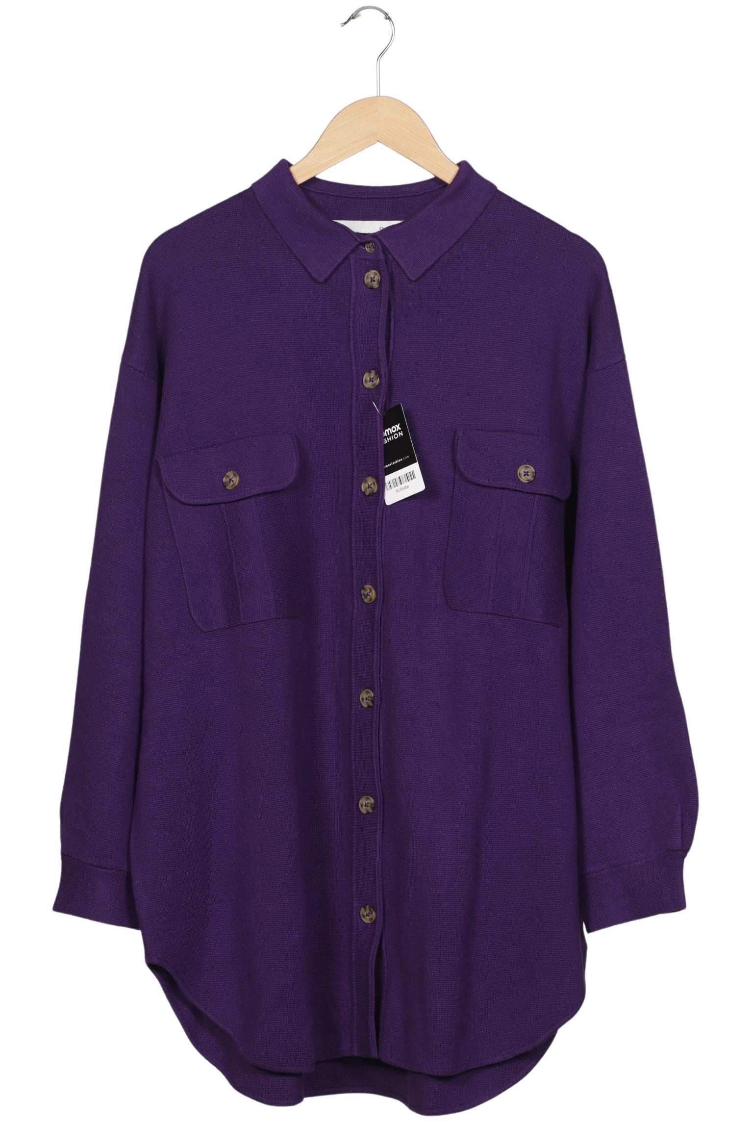 

Oui Damen Strickjacke, flieder, Gr. 48