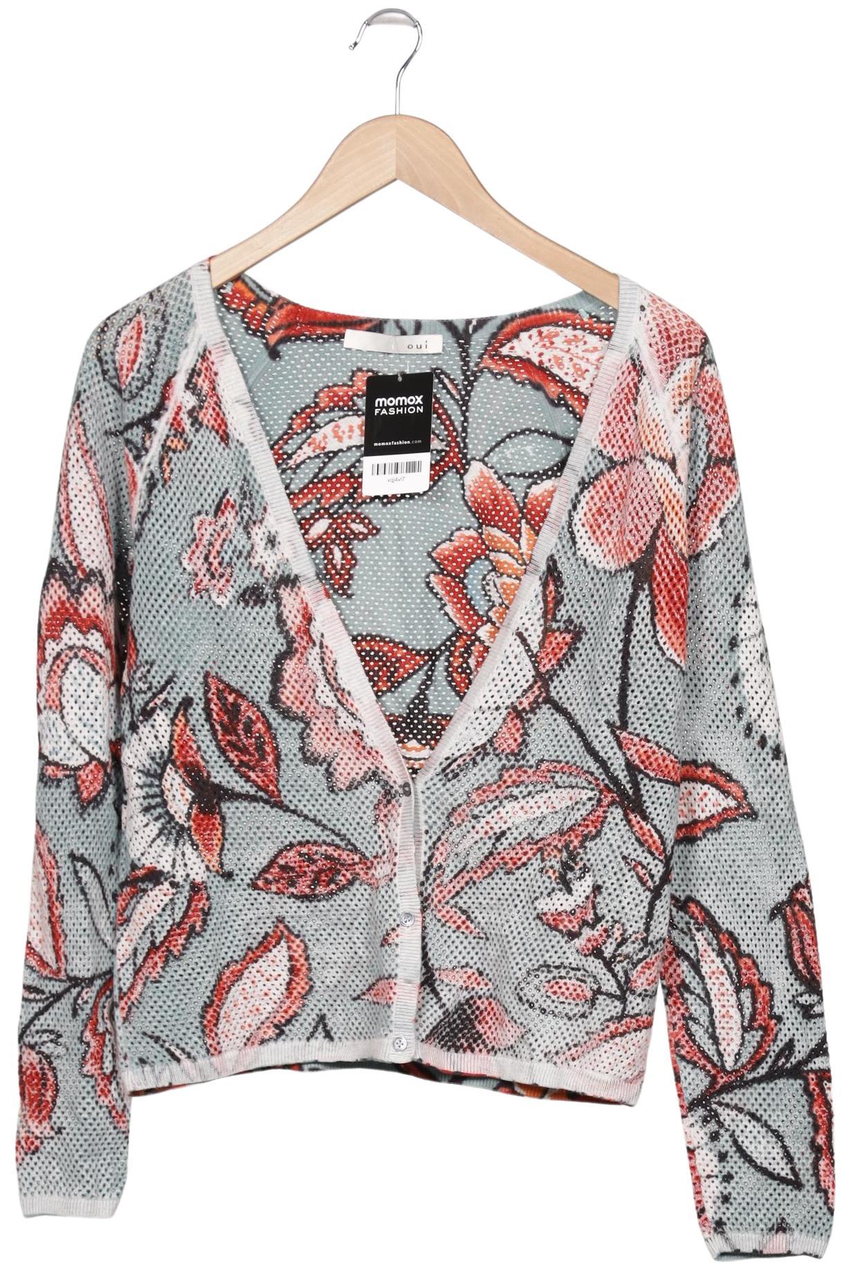 

Oui Damen Strickjacke, mehrfarbig, Gr. 40