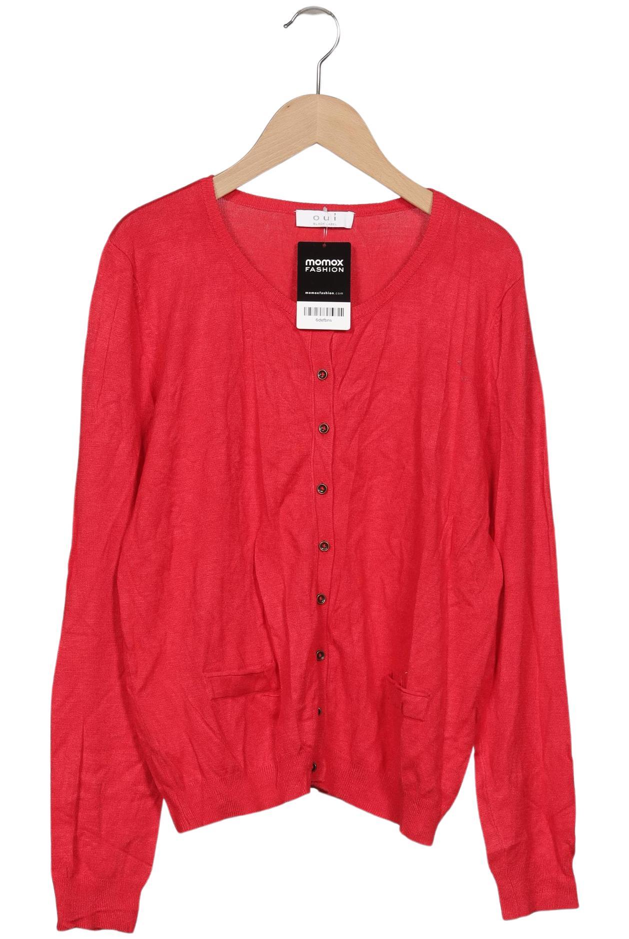 

Oui Damen Strickjacke, rot, Gr. 42