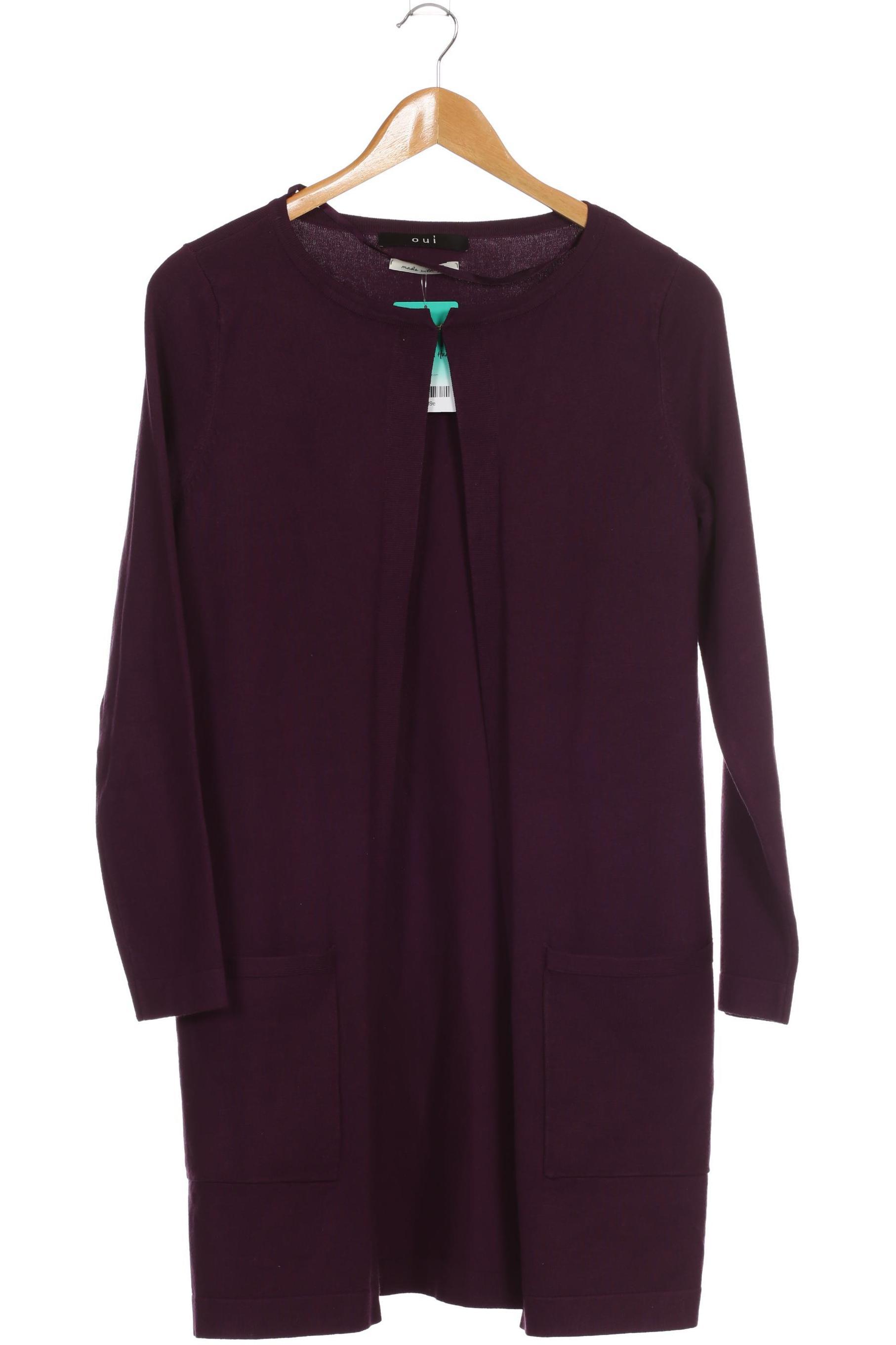 

Oui Damen Strickjacke, lila, Gr. 36