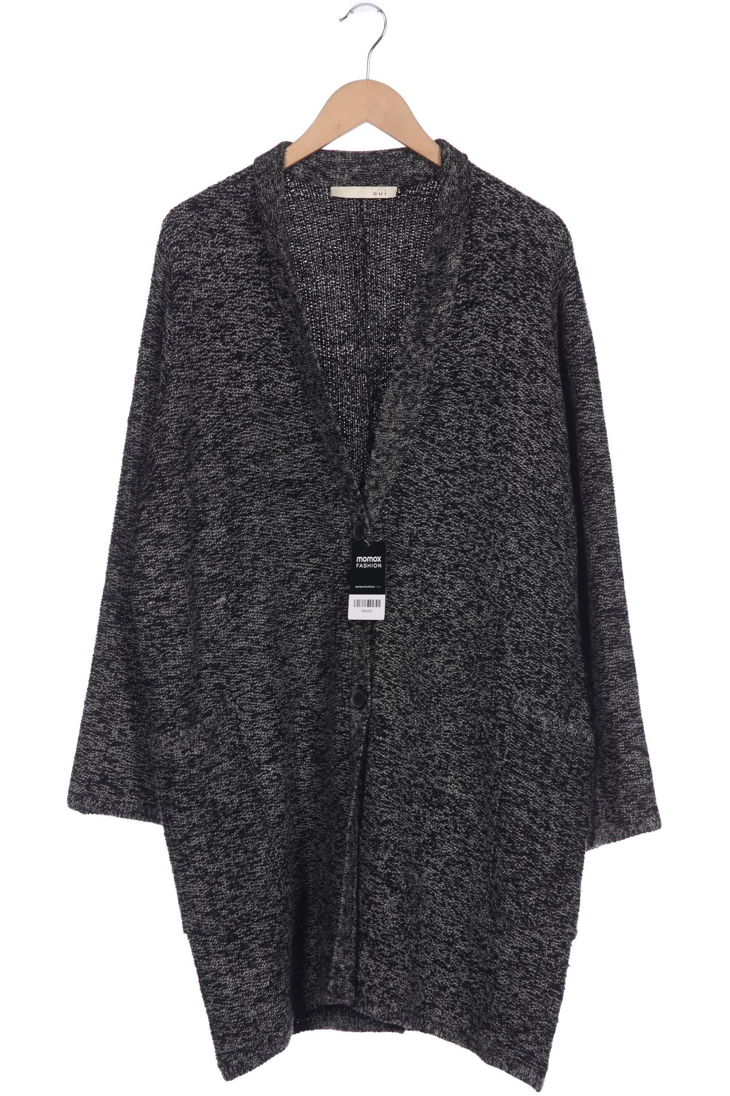 

Oui Damen Strickjacke, grau, Gr. 46