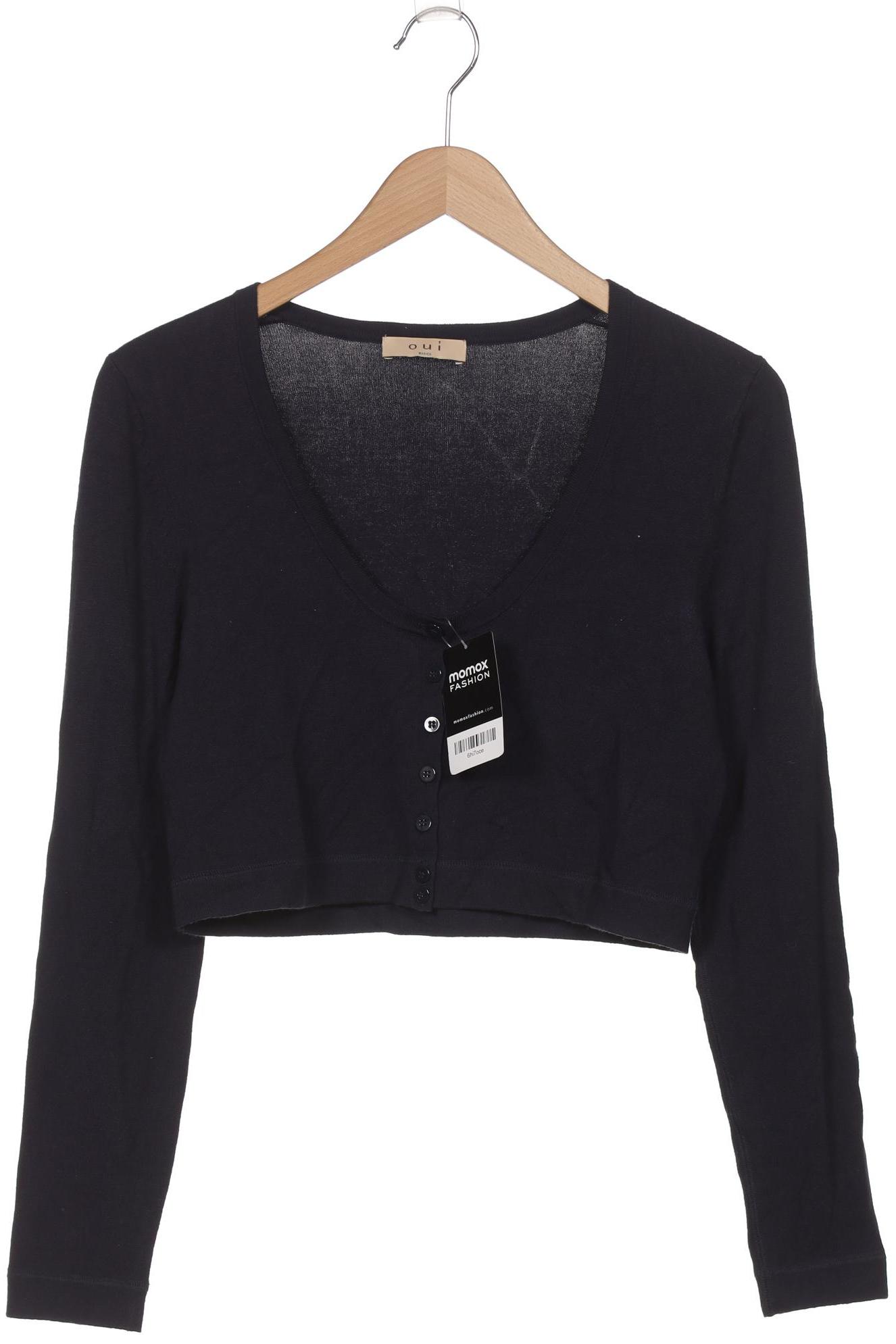 

Oui Damen Strickjacke, marineblau, Gr. 38