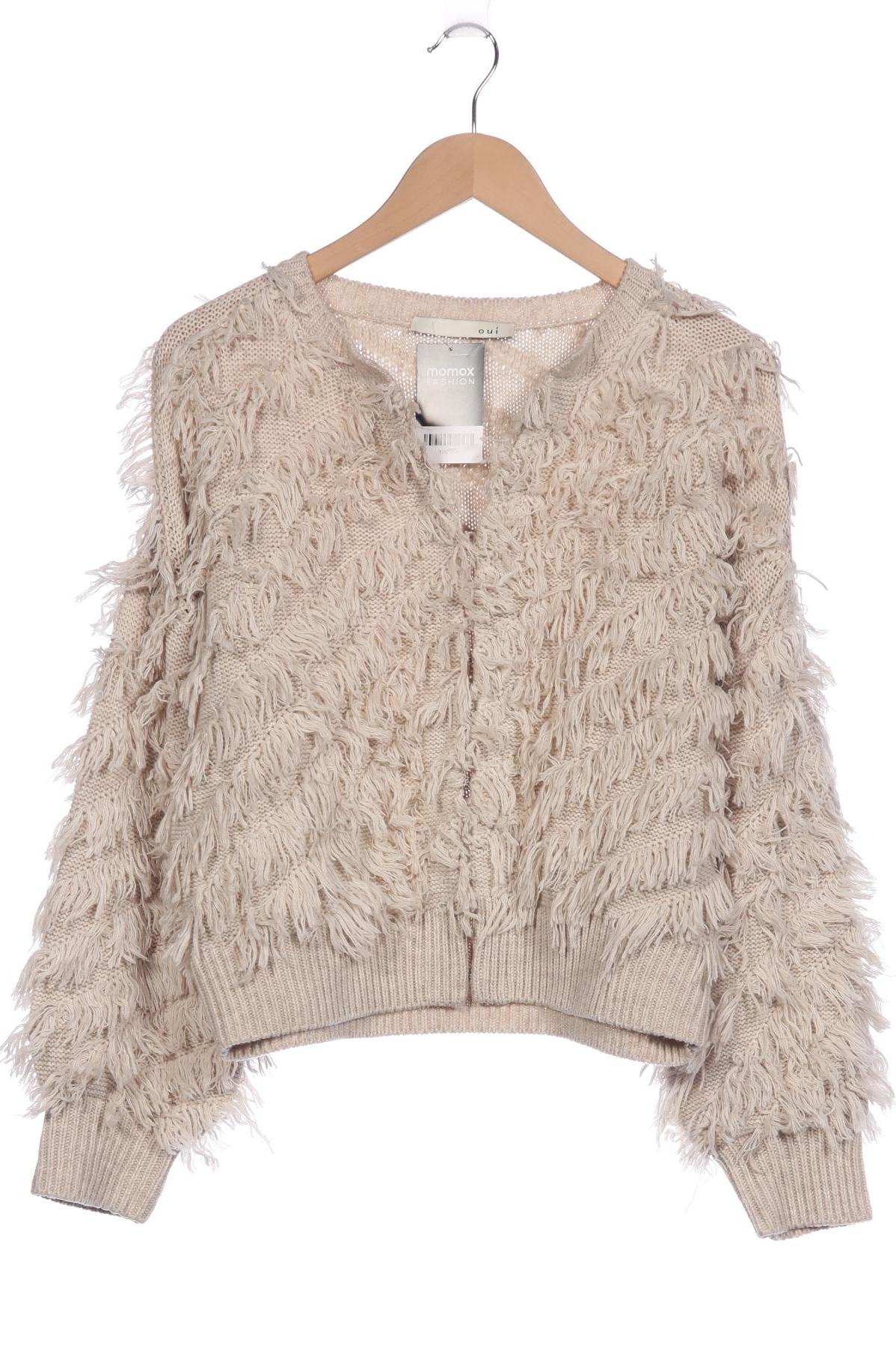

Oui Damen Strickjacke, beige, Gr. 40