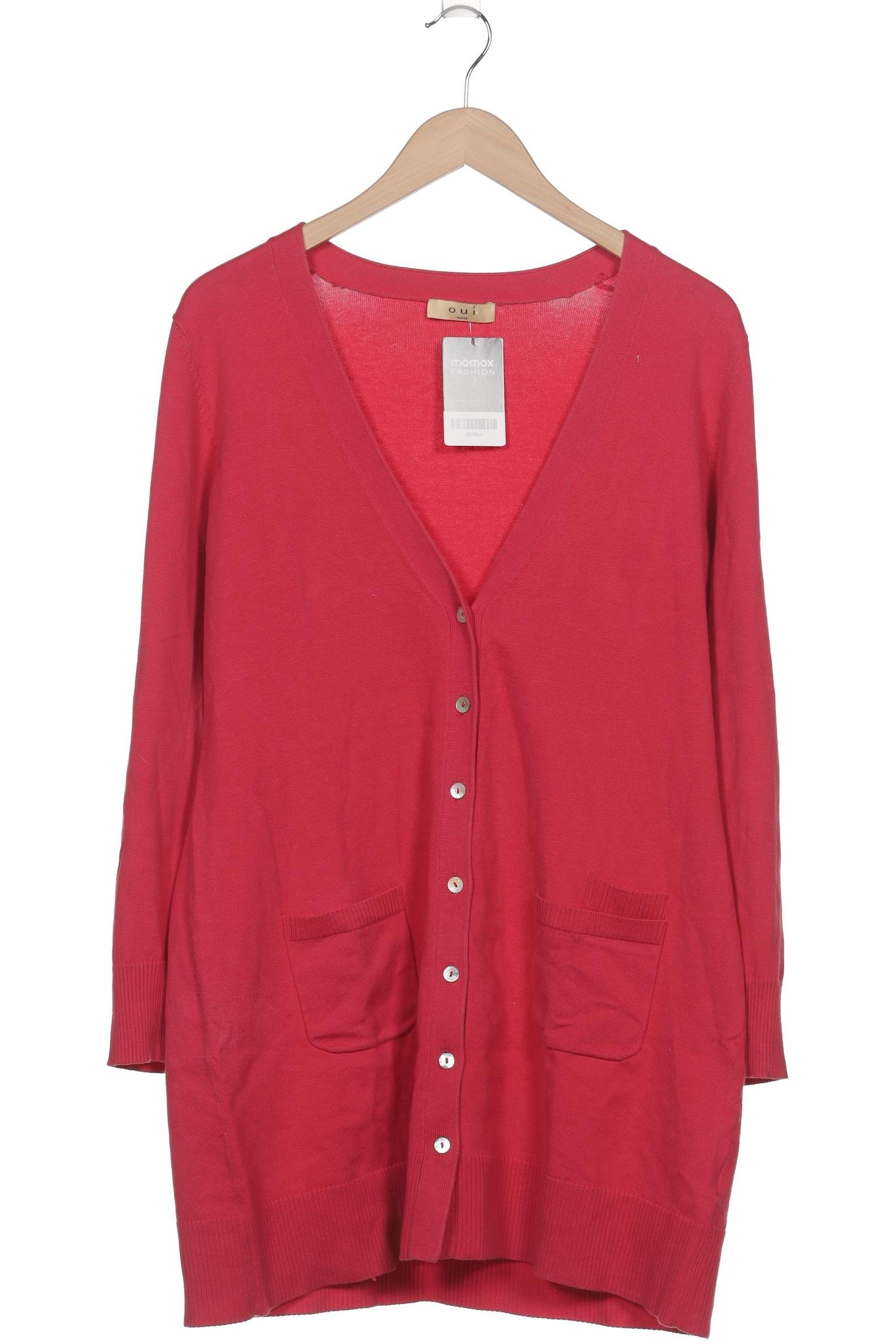 

Oui Damen Strickjacke, pink, Gr. 44