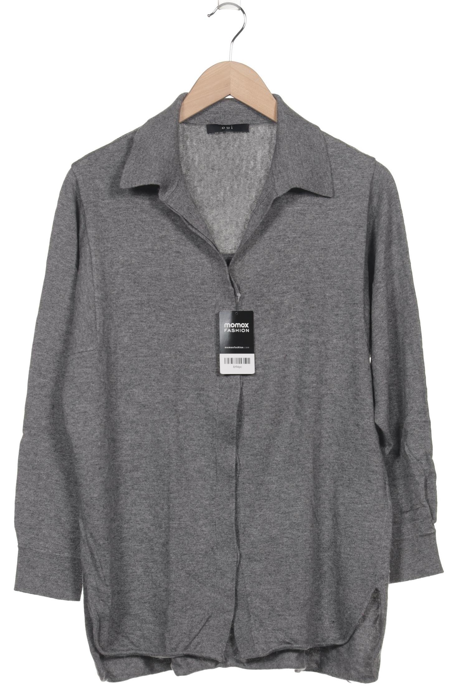 

Oui Damen Strickjacke, grau, Gr. 40