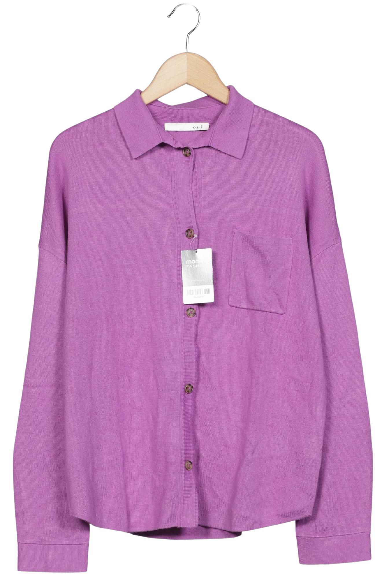 

Oui Damen Strickjacke, flieder, Gr. 40