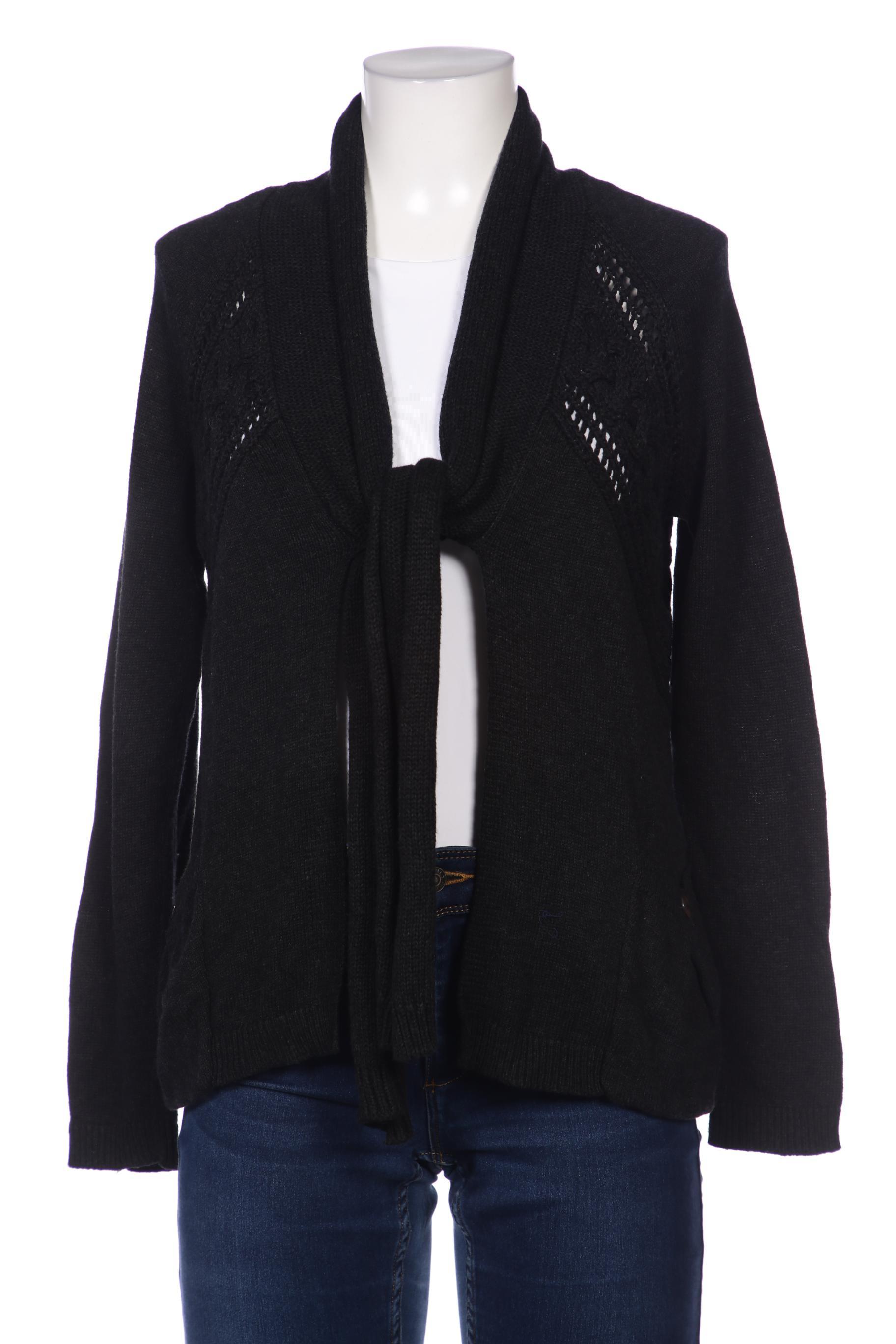 

Oui Damen Strickjacke, schwarz, Gr. 40