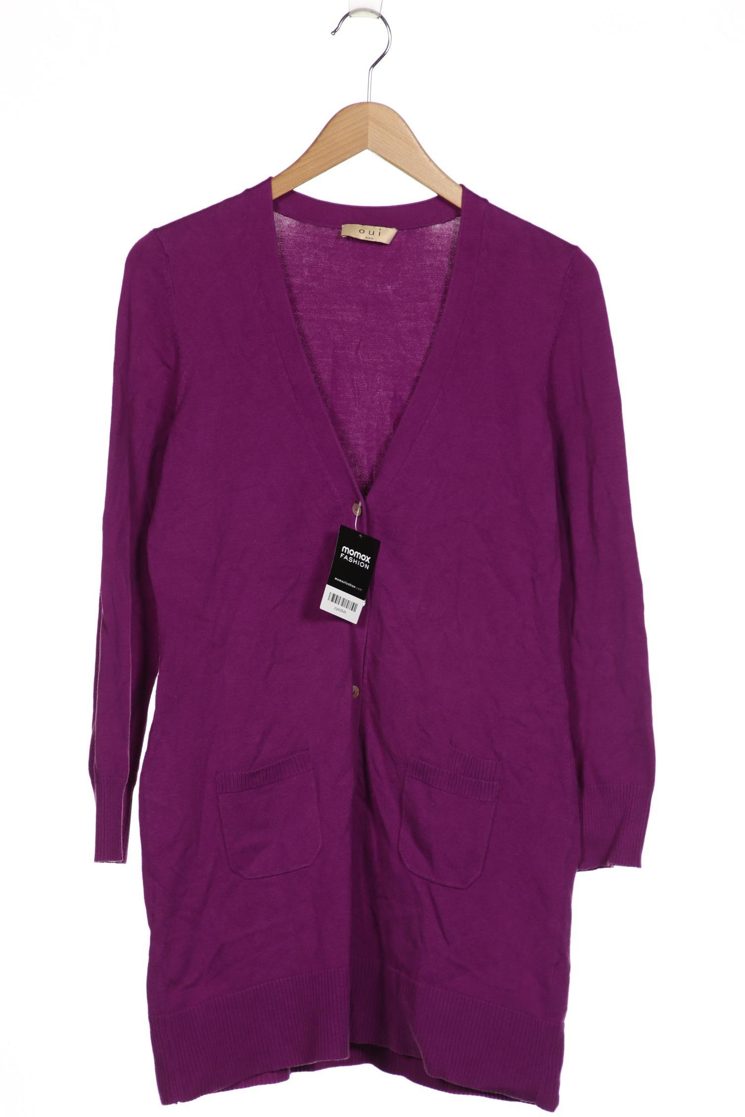 

Oui Damen Strickjacke, flieder, Gr. 40