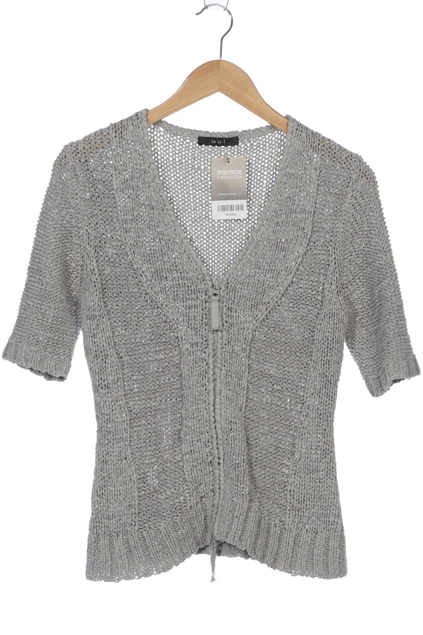 

Oui Damen Strickjacke, grau, Gr. 36