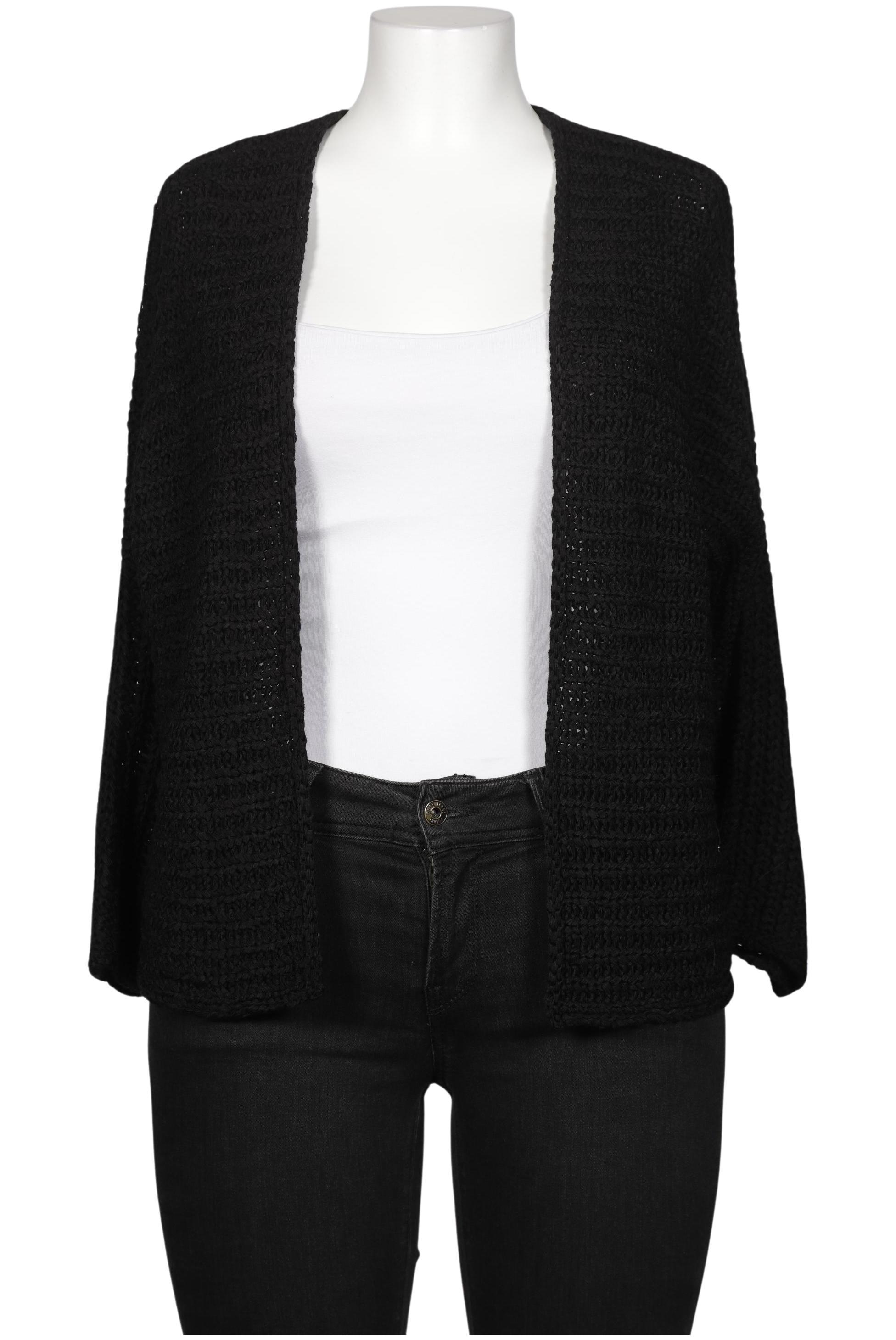 

Oui Damen Strickjacke, schwarz, Gr. 44