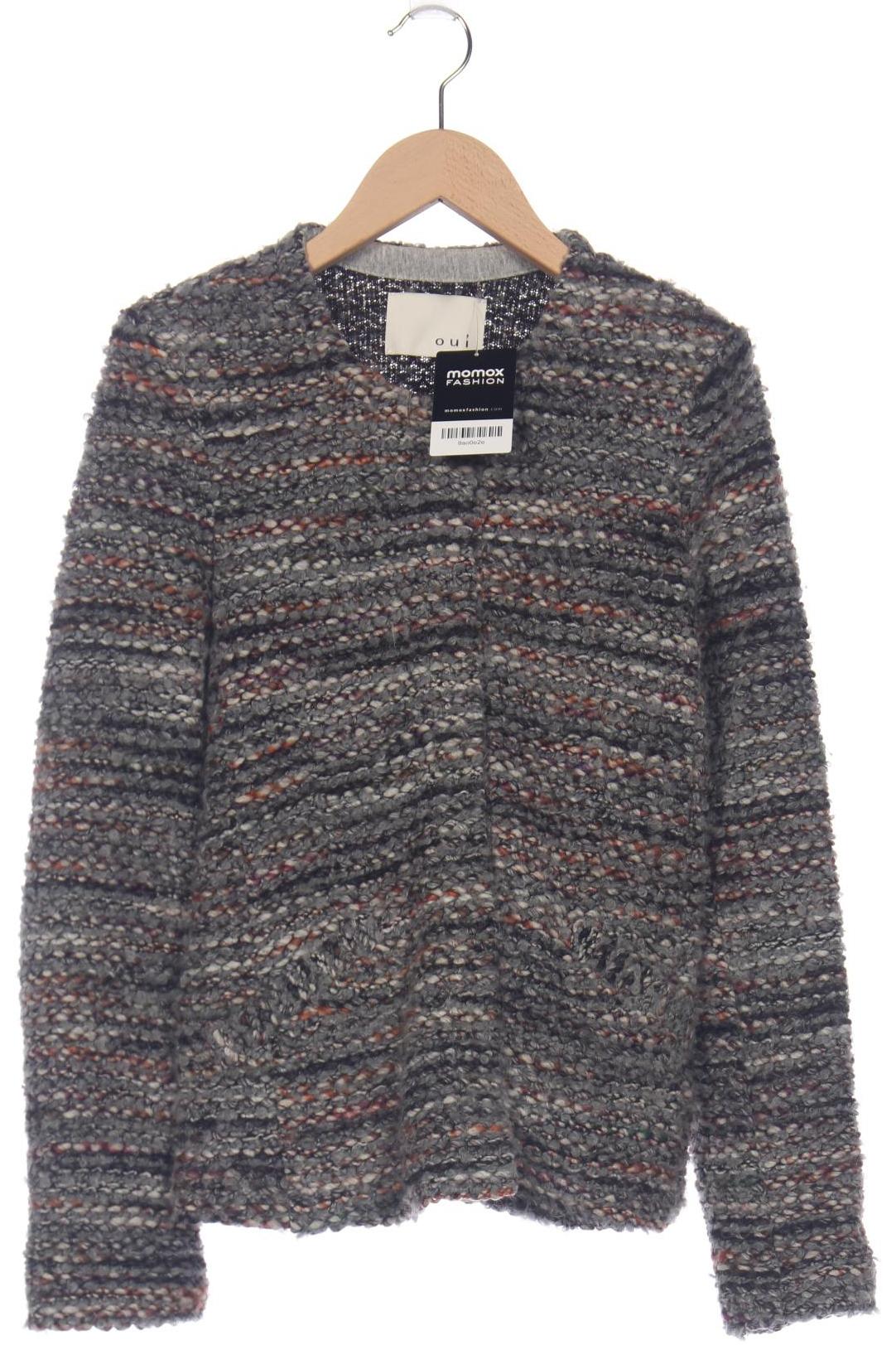 

Oui Damen Strickjacke, grau, Gr. 34