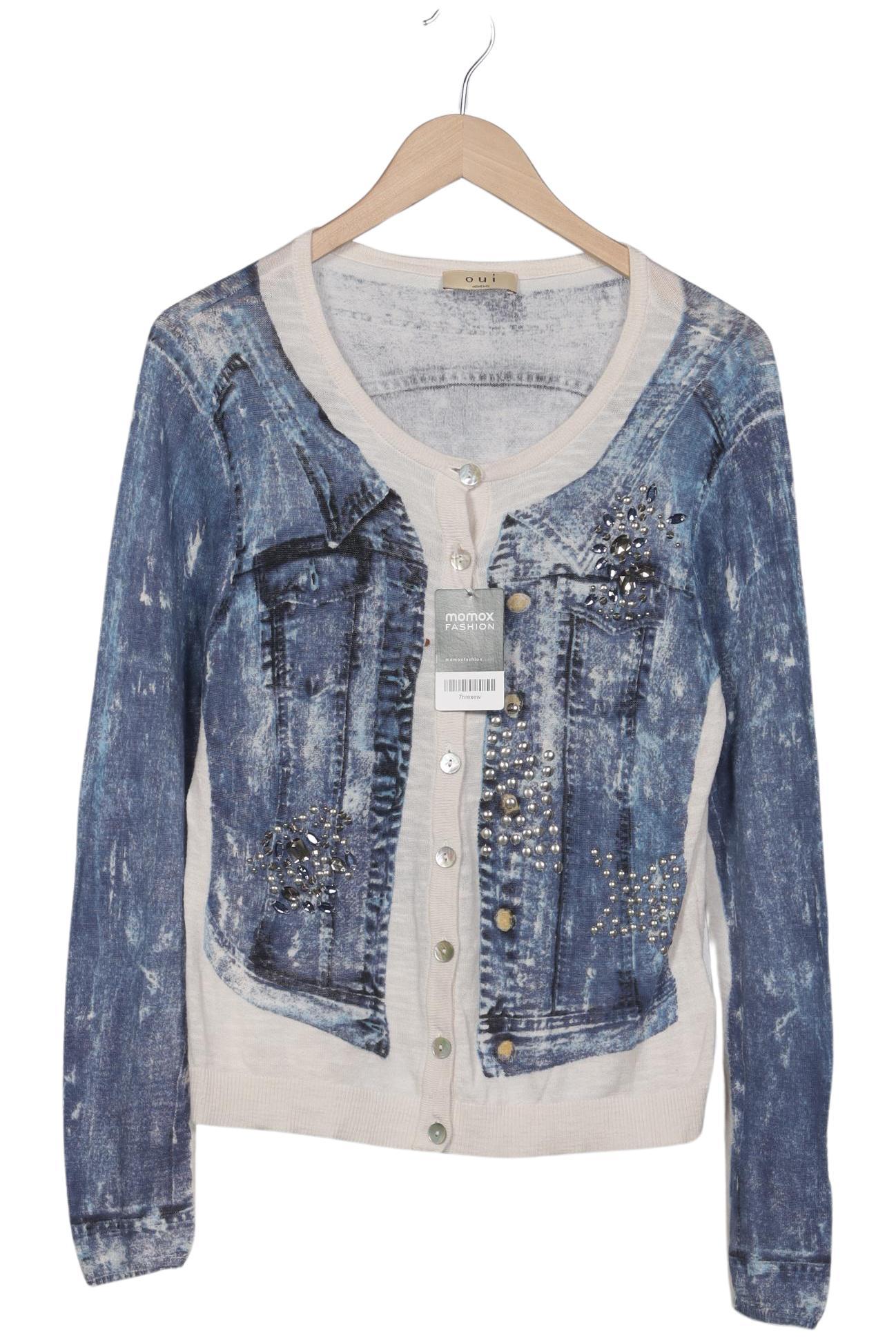 

Oui Damen Strickjacke, mehrfarbig, Gr. 38