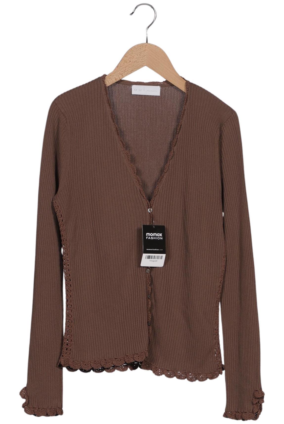 

Oui Damen Strickjacke, braun, Gr. 40