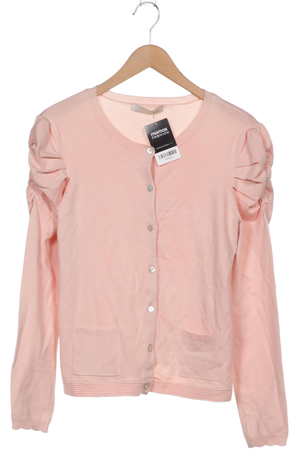 

Oui Damen Strickjacke, pink, Gr. 36