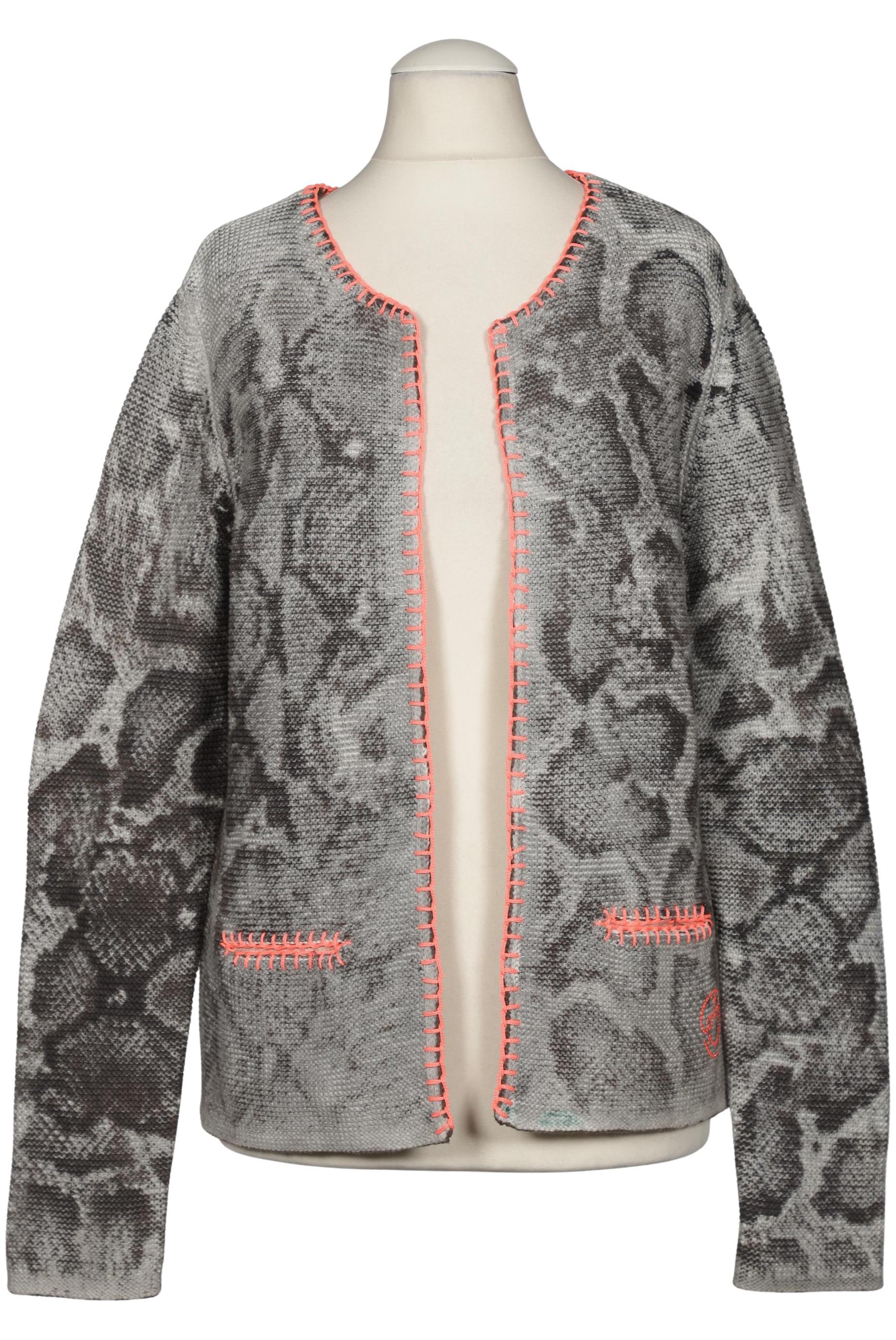 

Oui Damen Strickjacke, grau, Gr. 38