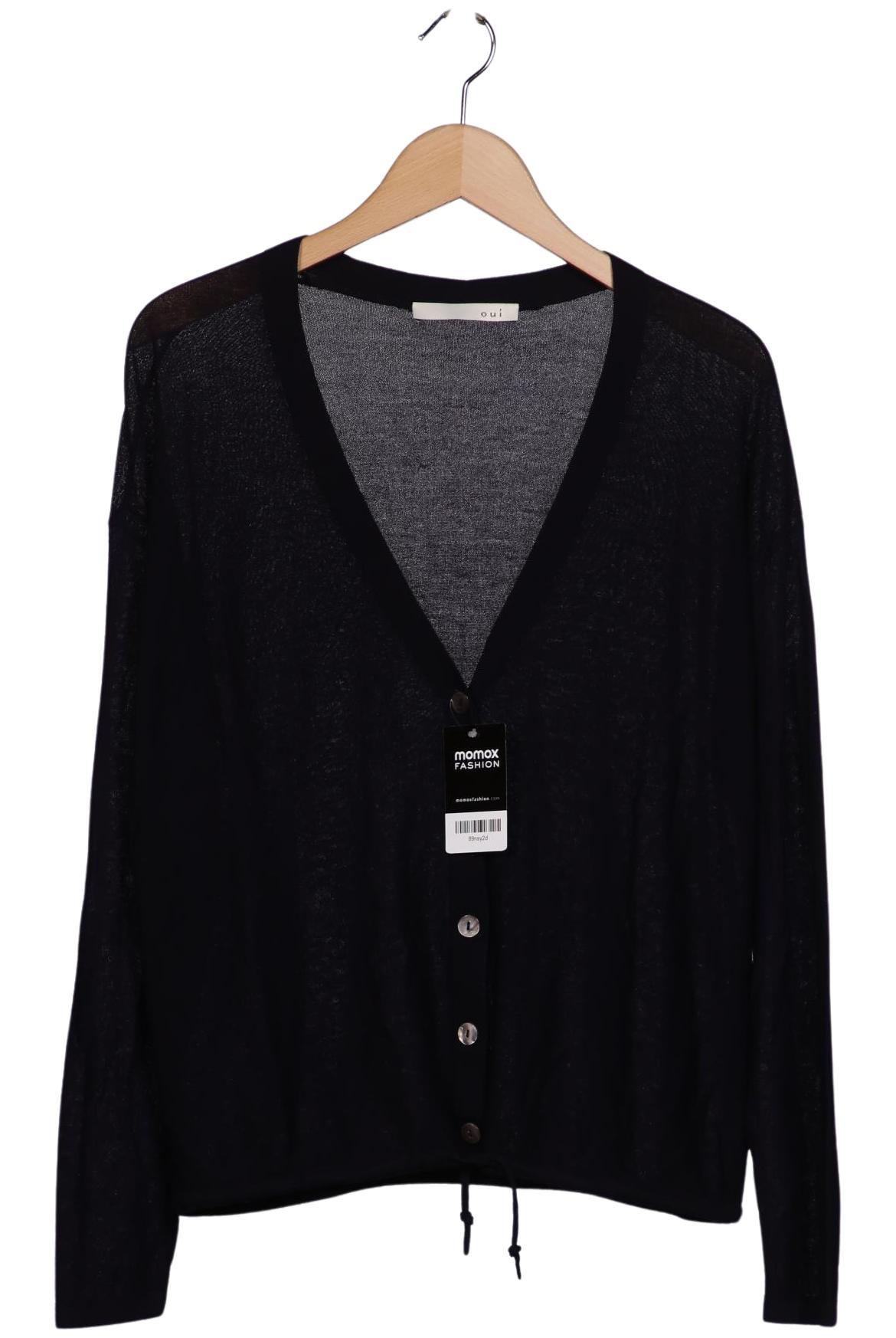 

Oui Damen Strickjacke, marineblau, Gr. 38