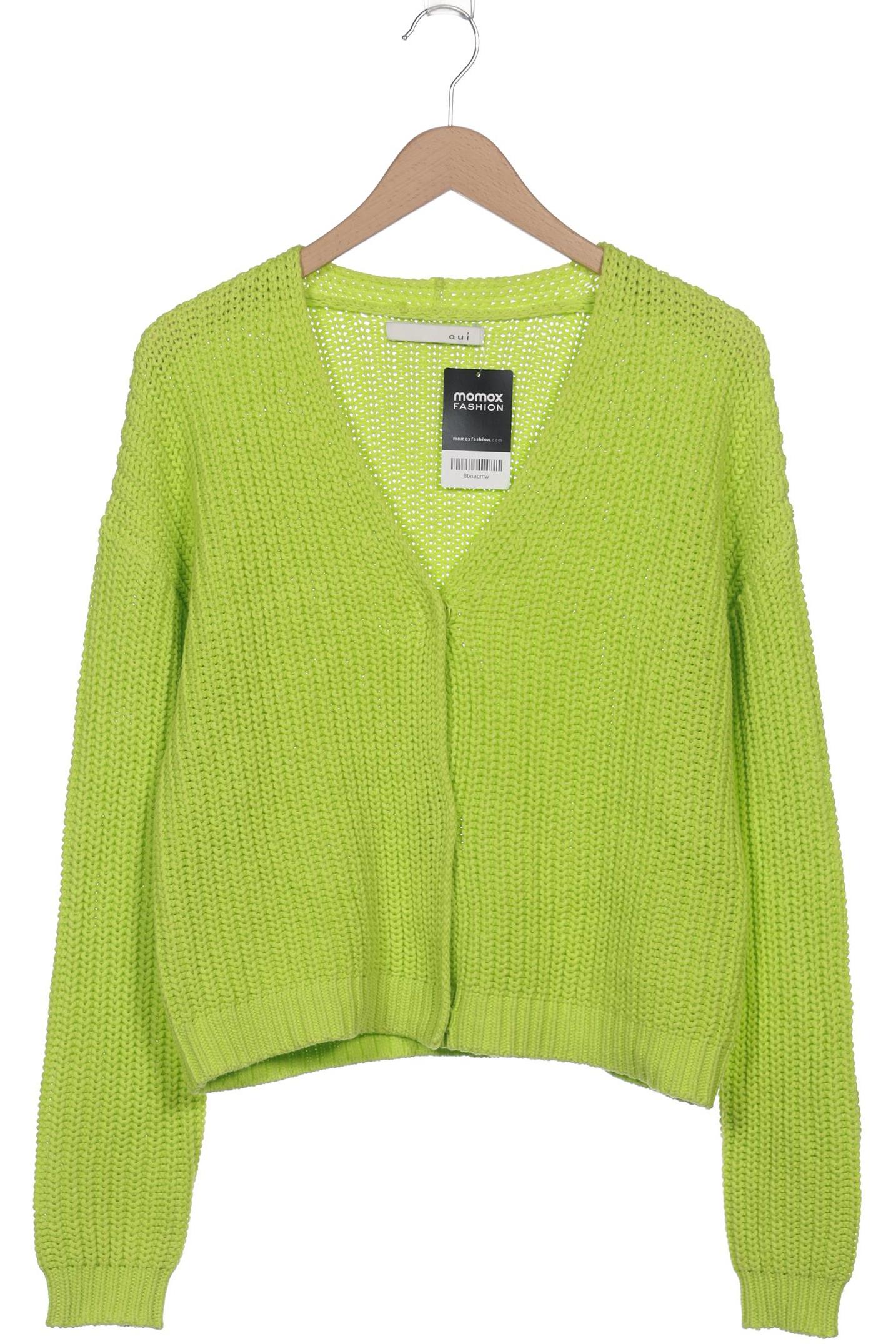 

Oui Damen Strickjacke, hellgrün, Gr. 36