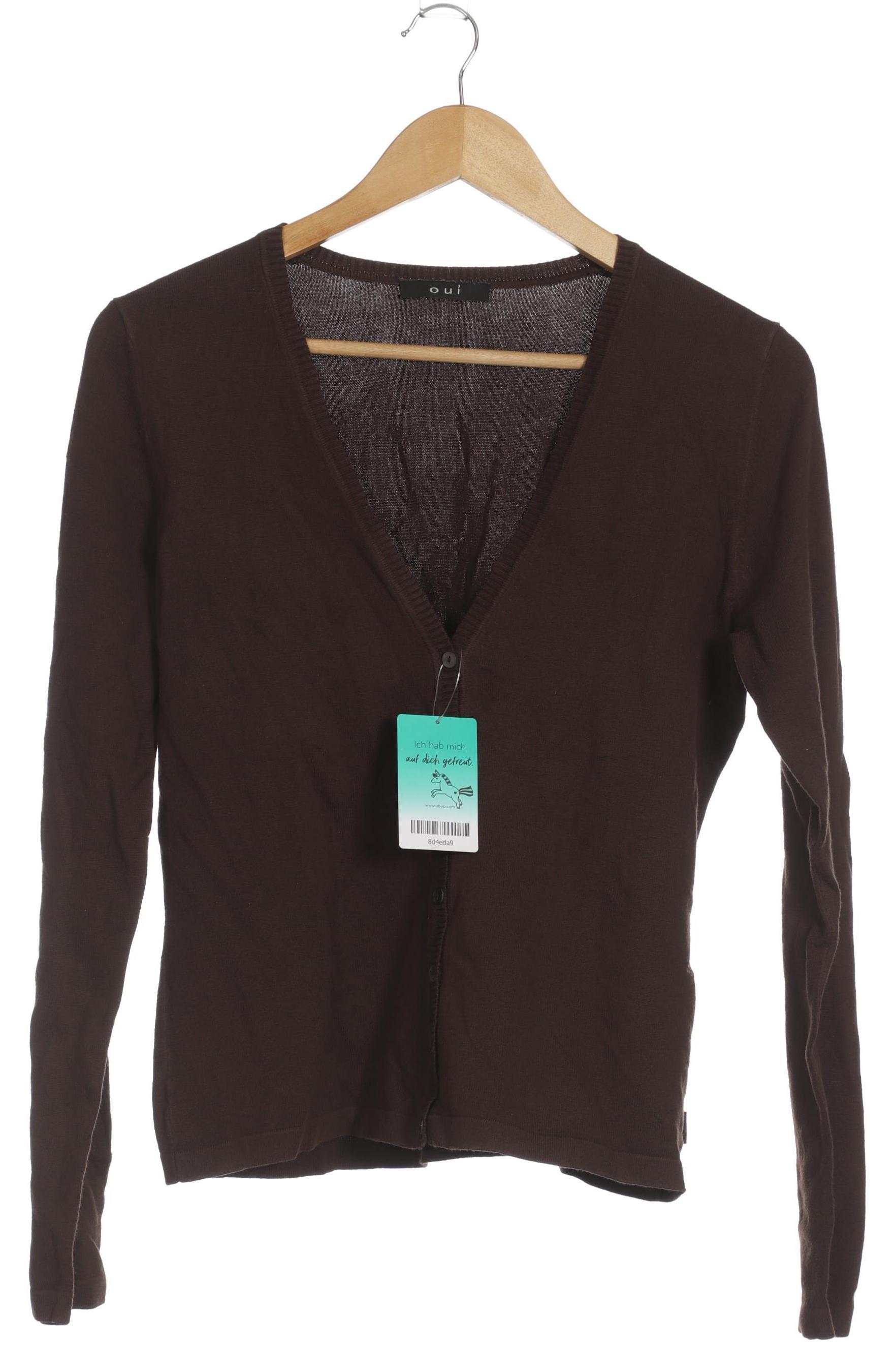 

Oui Damen Strickjacke, braun, Gr. 38