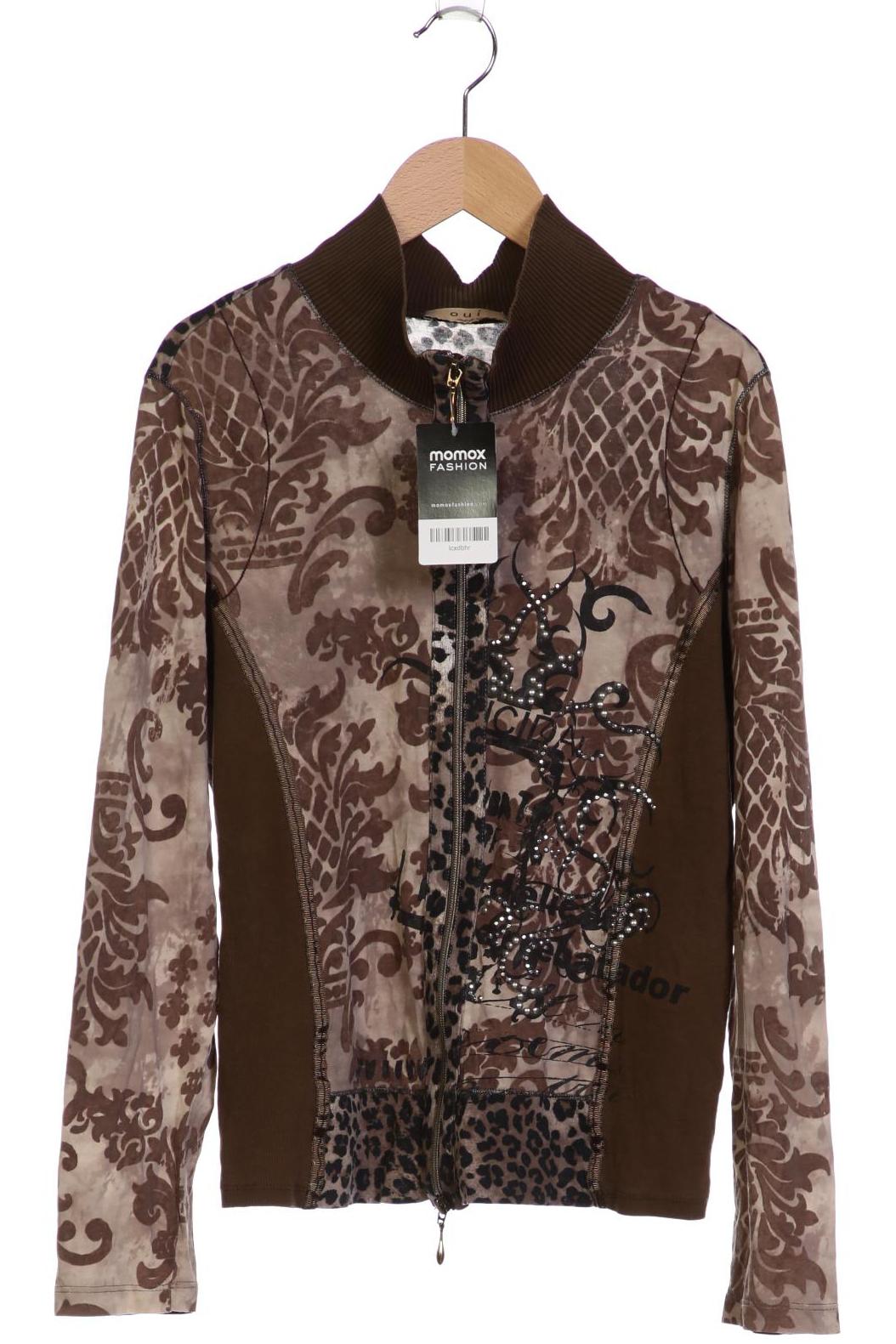 

Oui Damen Strickjacke, braun, Gr. 40