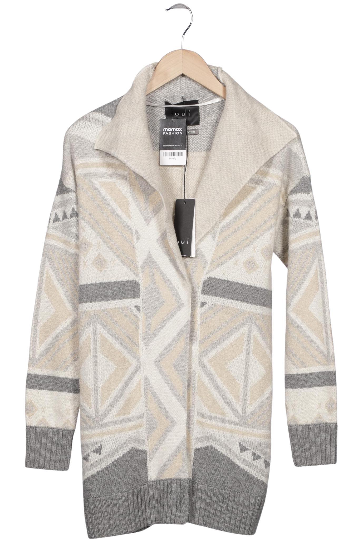 

Oui Damen Strickjacke, cremeweiß, Gr. 36