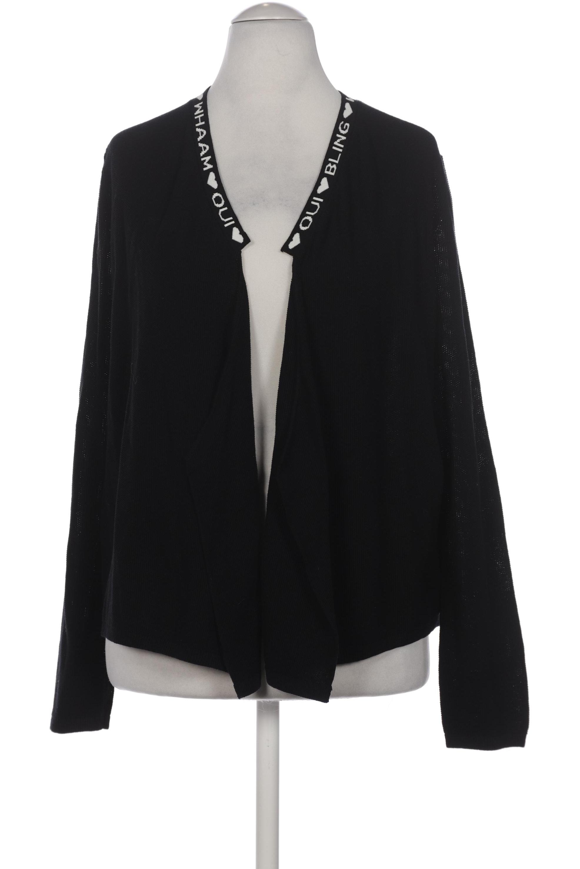 

Oui Damen Strickjacke, schwarz, Gr. 38