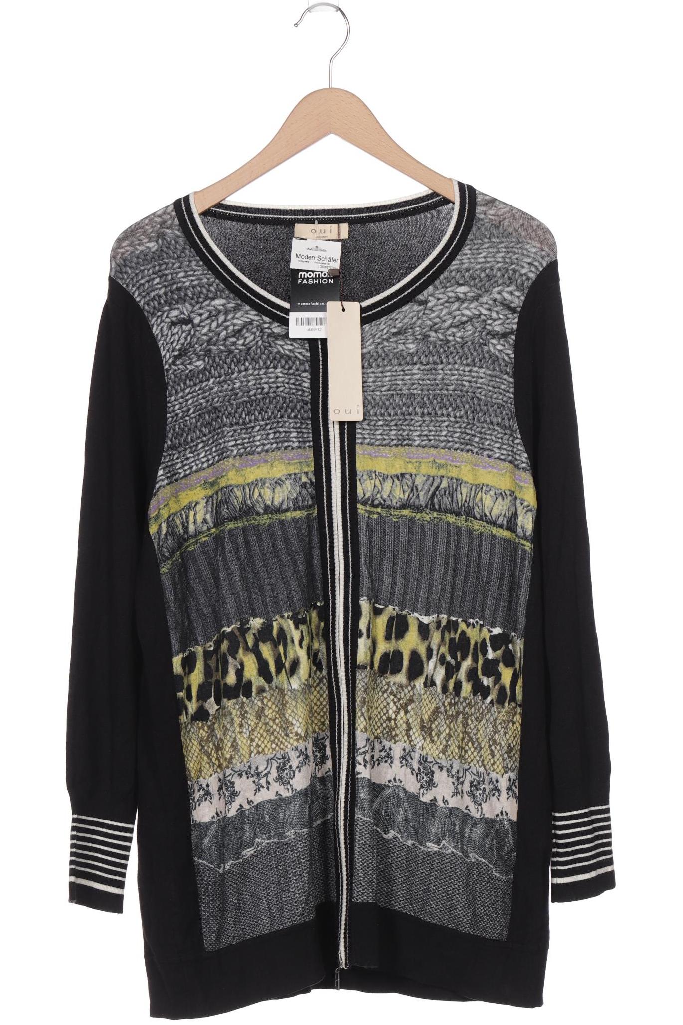 

Oui Damen Strickjacke, schwarz