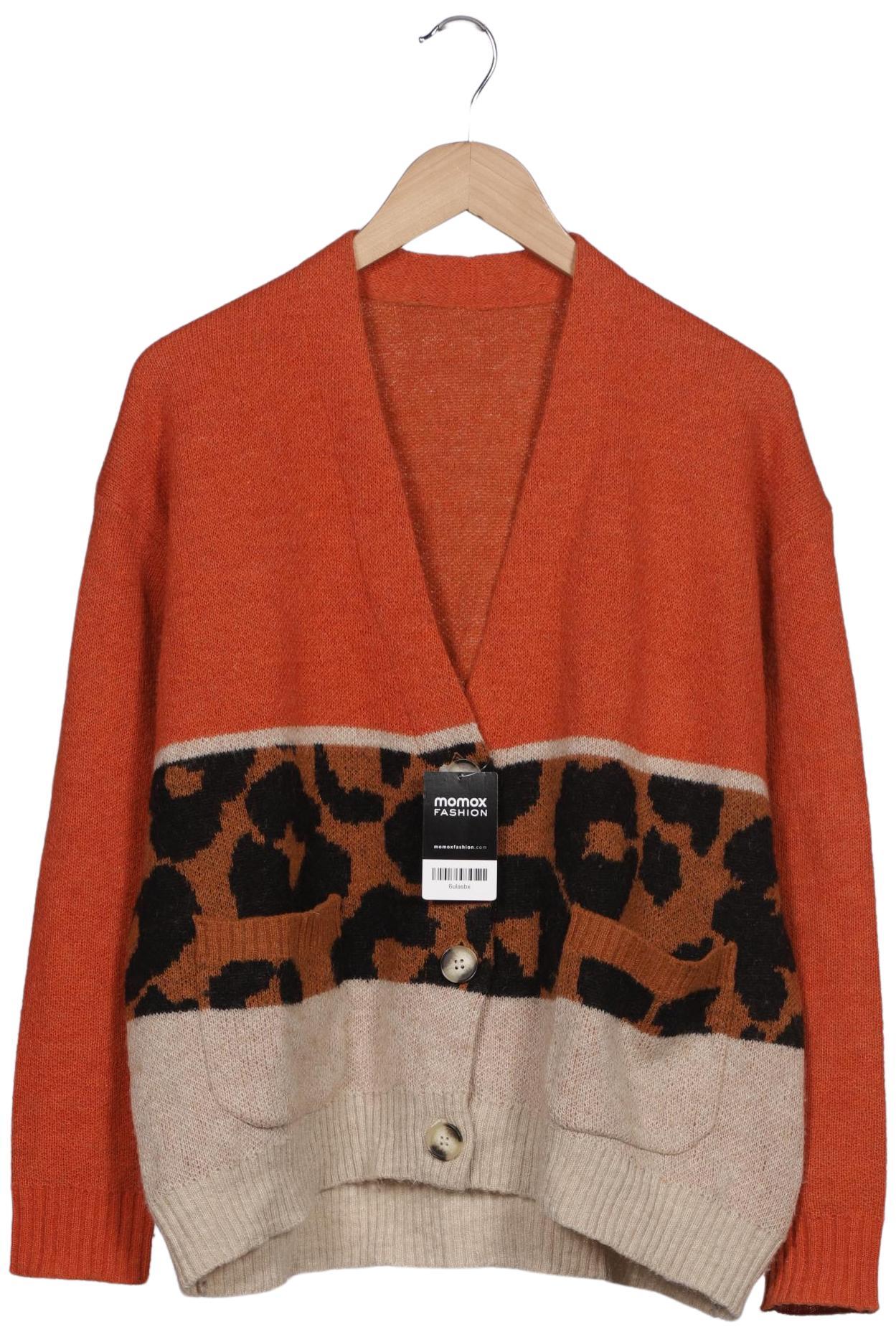 

Oui Damen Strickjacke, orange, Gr. 38