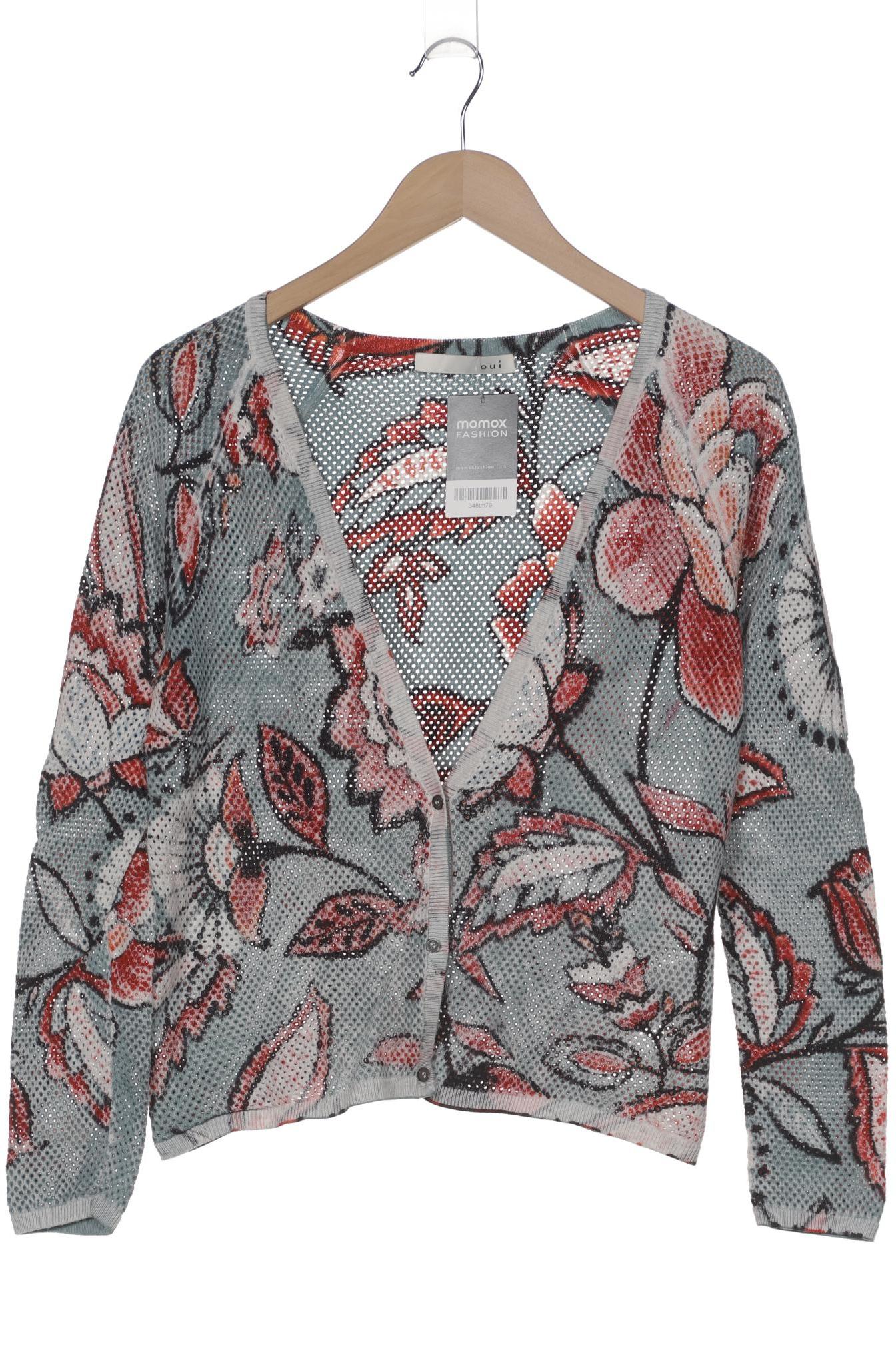 

Oui Damen Strickjacke, türkis, Gr. 38