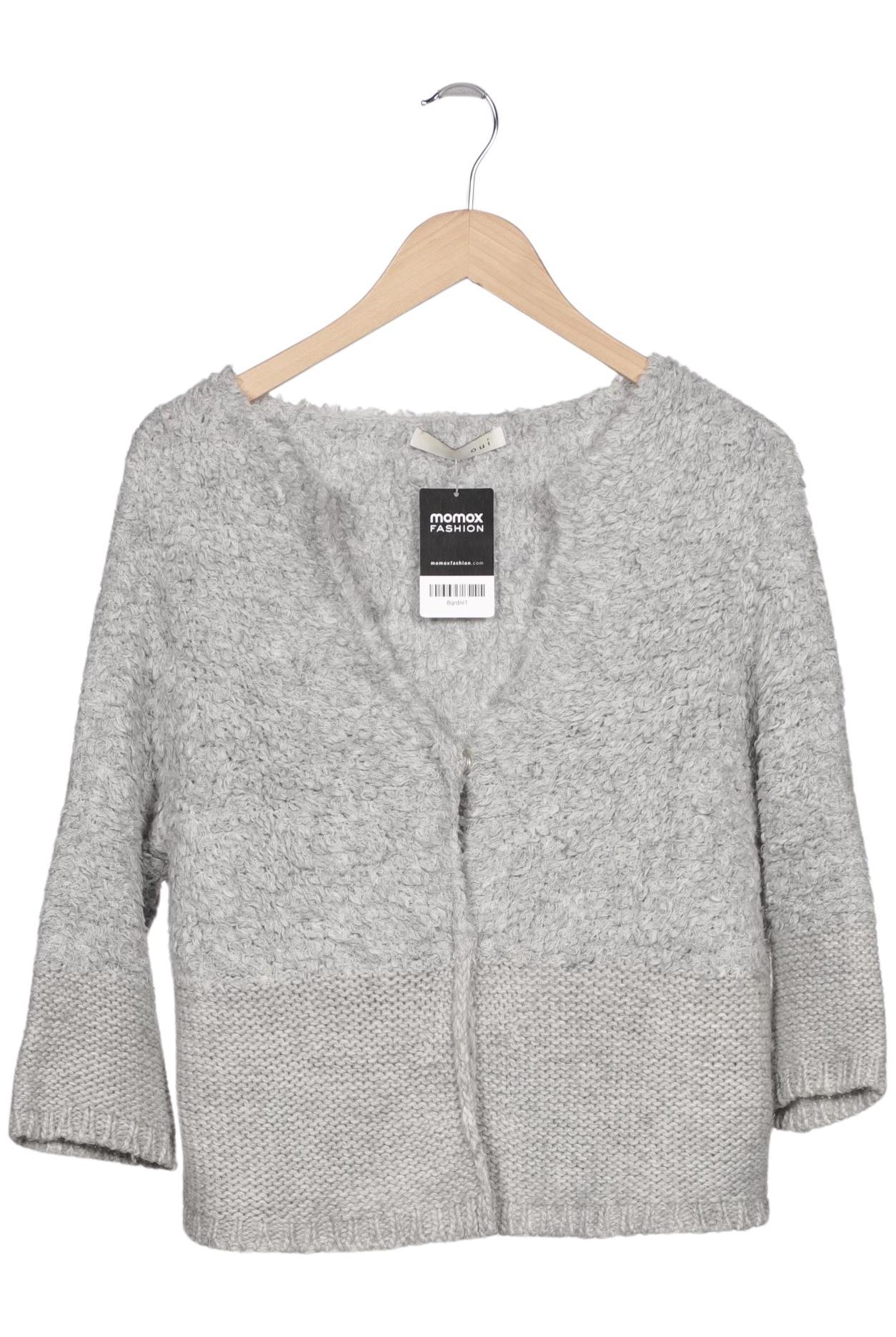 

Oui Damen Strickjacke, grau, Gr. 36