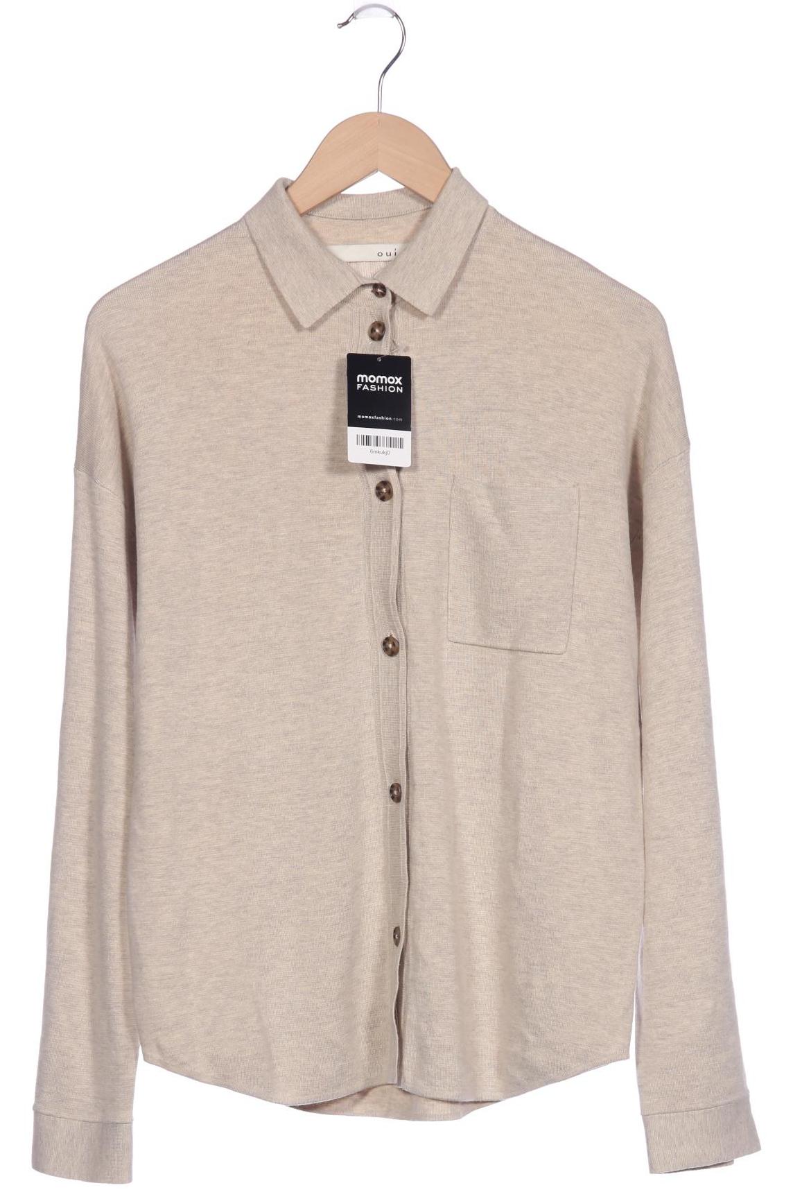 

Oui Damen Strickjacke, beige, Gr. 34