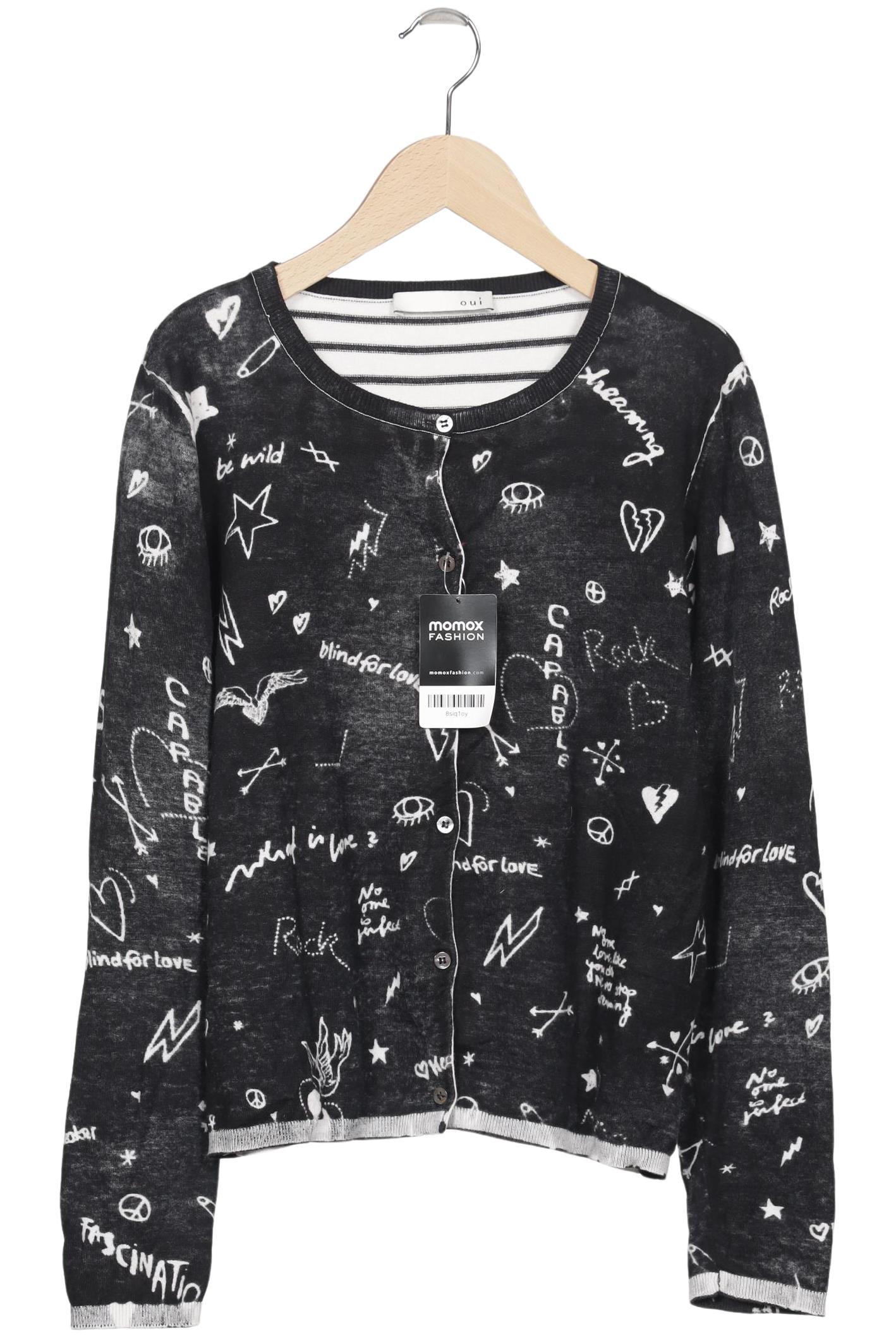 

Oui Damen Strickjacke, mehrfarbig, Gr. 40