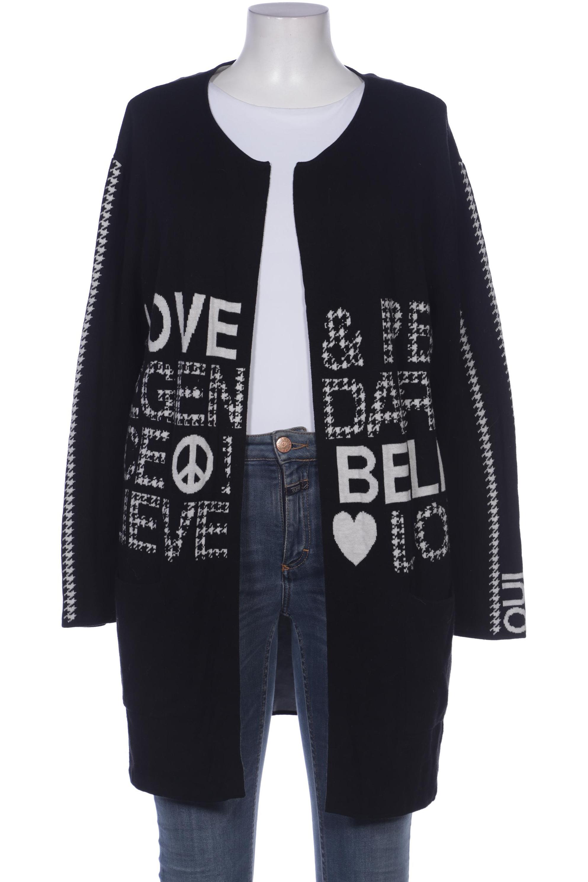 

Oui Damen Strickjacke, schwarz, Gr. 42