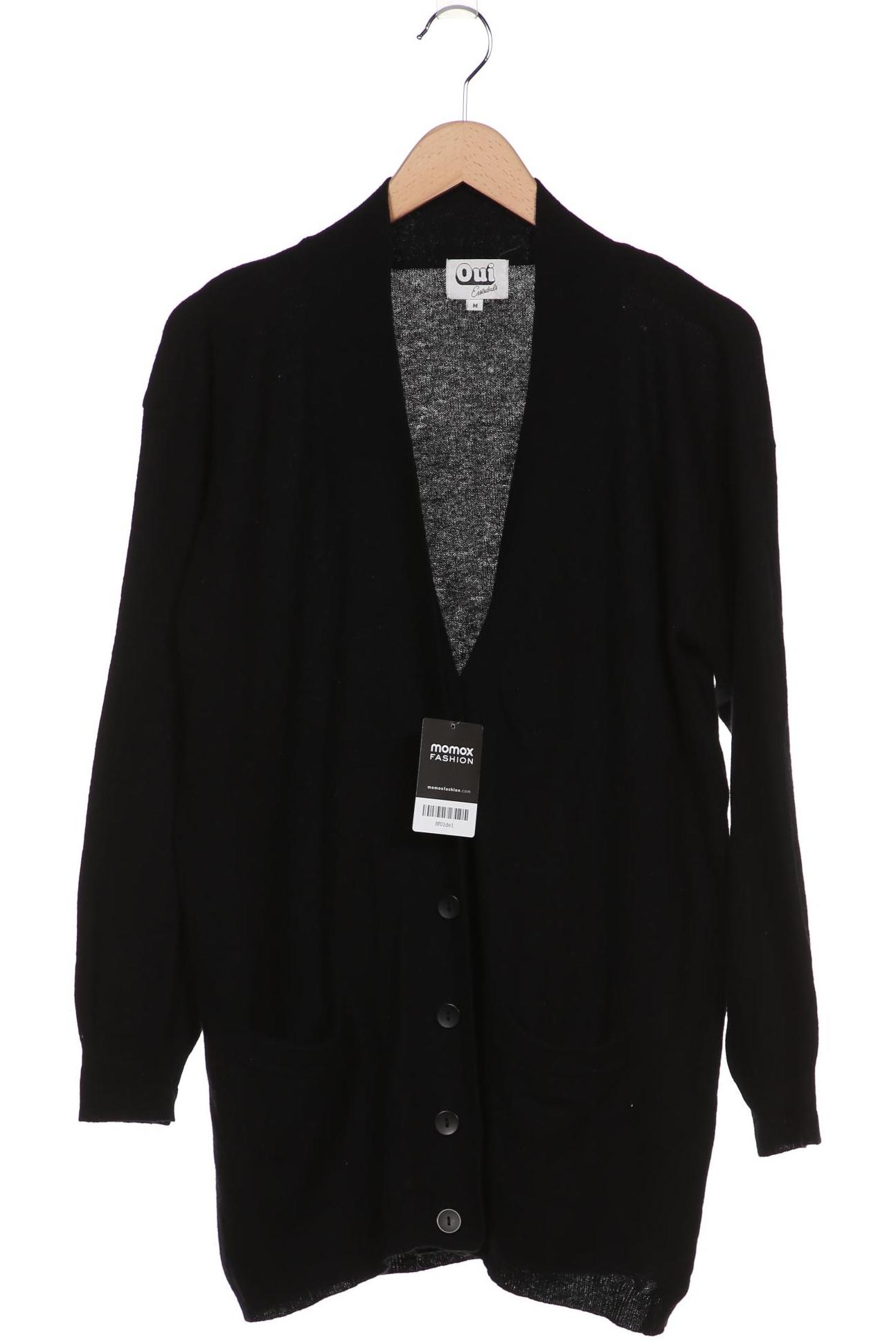

Oui Damen Strickjacke, schwarz, Gr. 38