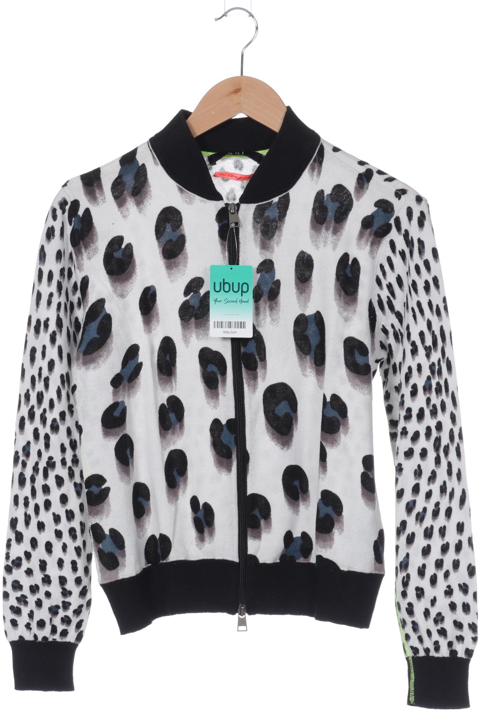 

Oui Damen Strickjacke, weiß, Gr. 36