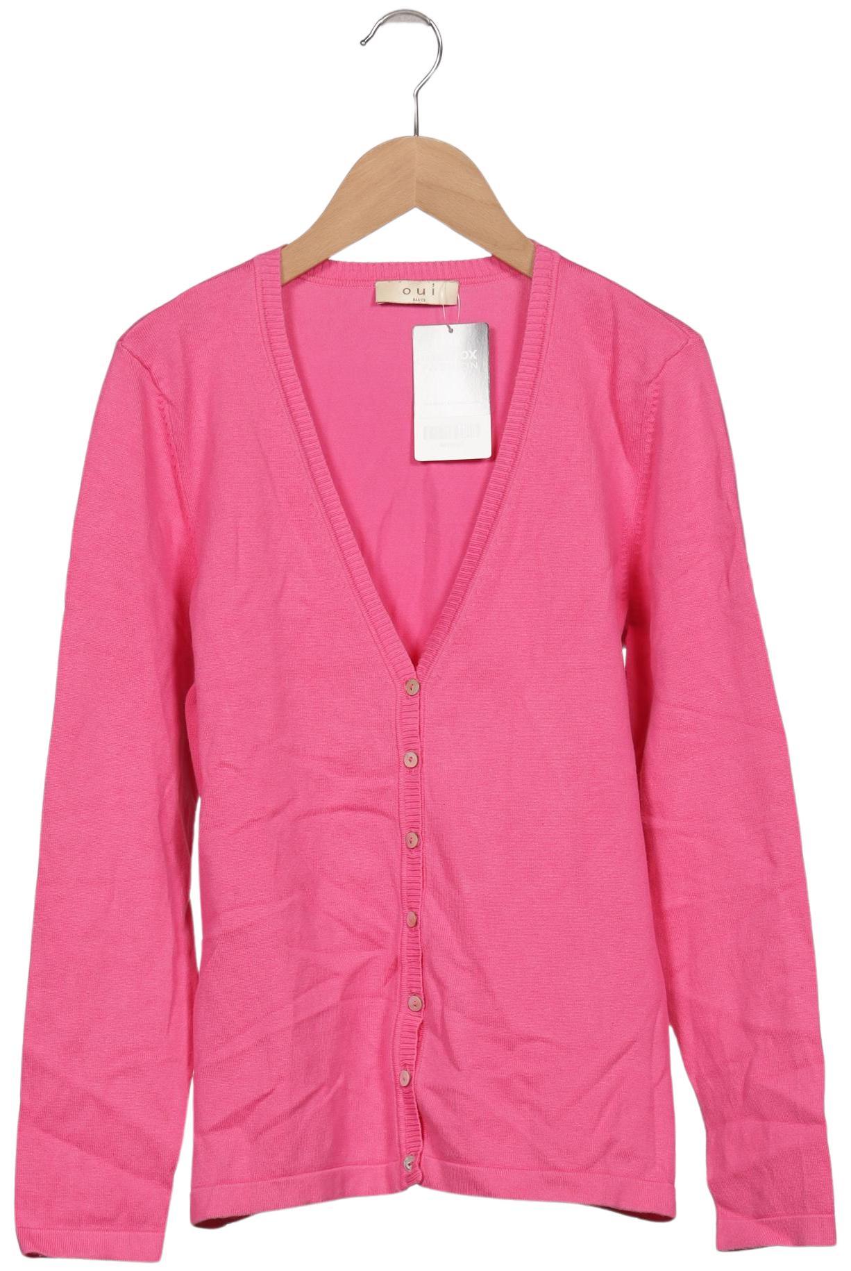 

Oui Damen Strickjacke, pink, Gr. 40