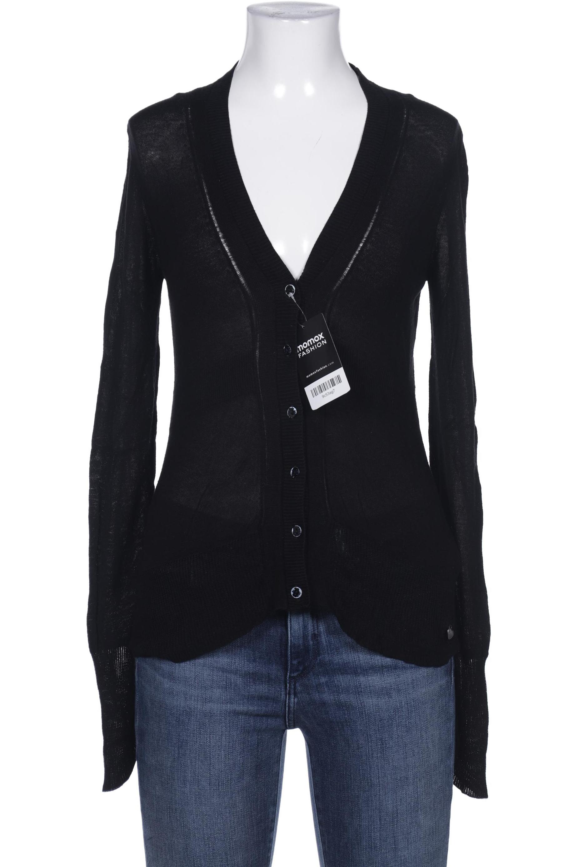 

Oui Damen Strickjacke, schwarz