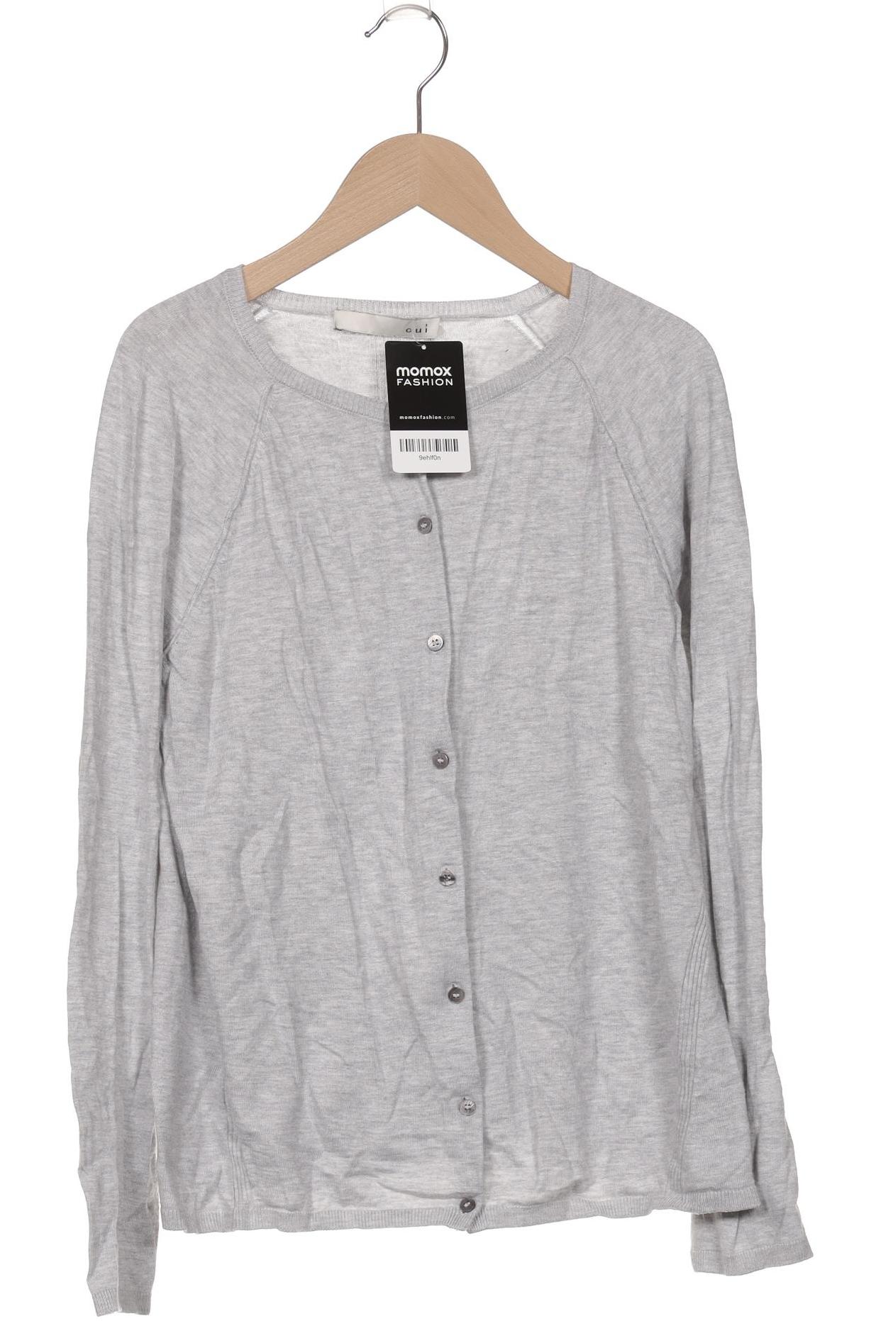 

Oui Damen Strickjacke, grau, Gr. 42