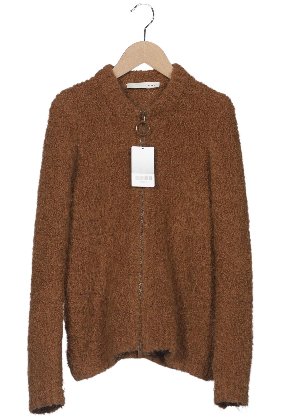 

Oui Damen Strickjacke, braun, Gr. 36