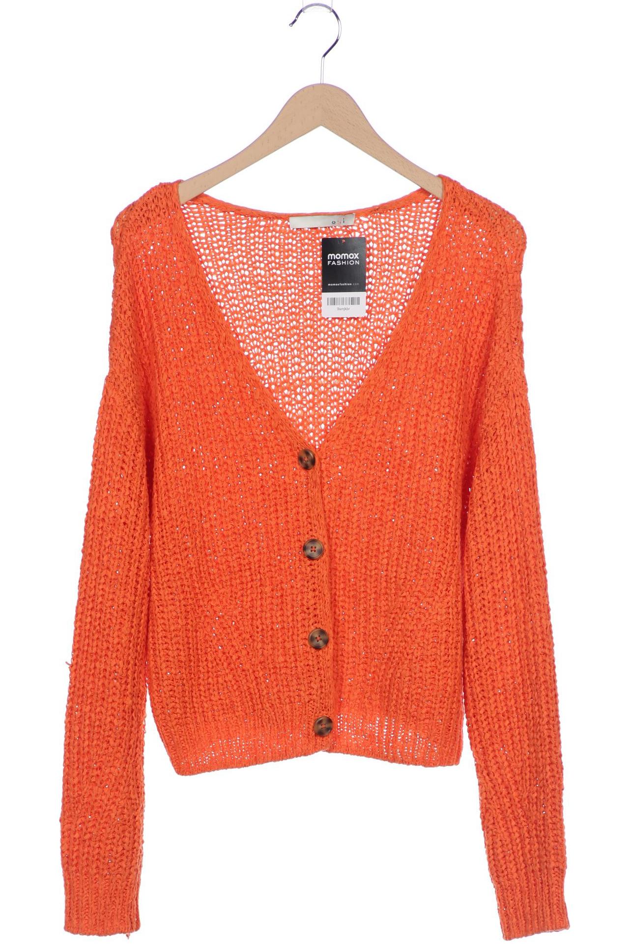 

Oui Damen Strickjacke, orange, Gr. 40