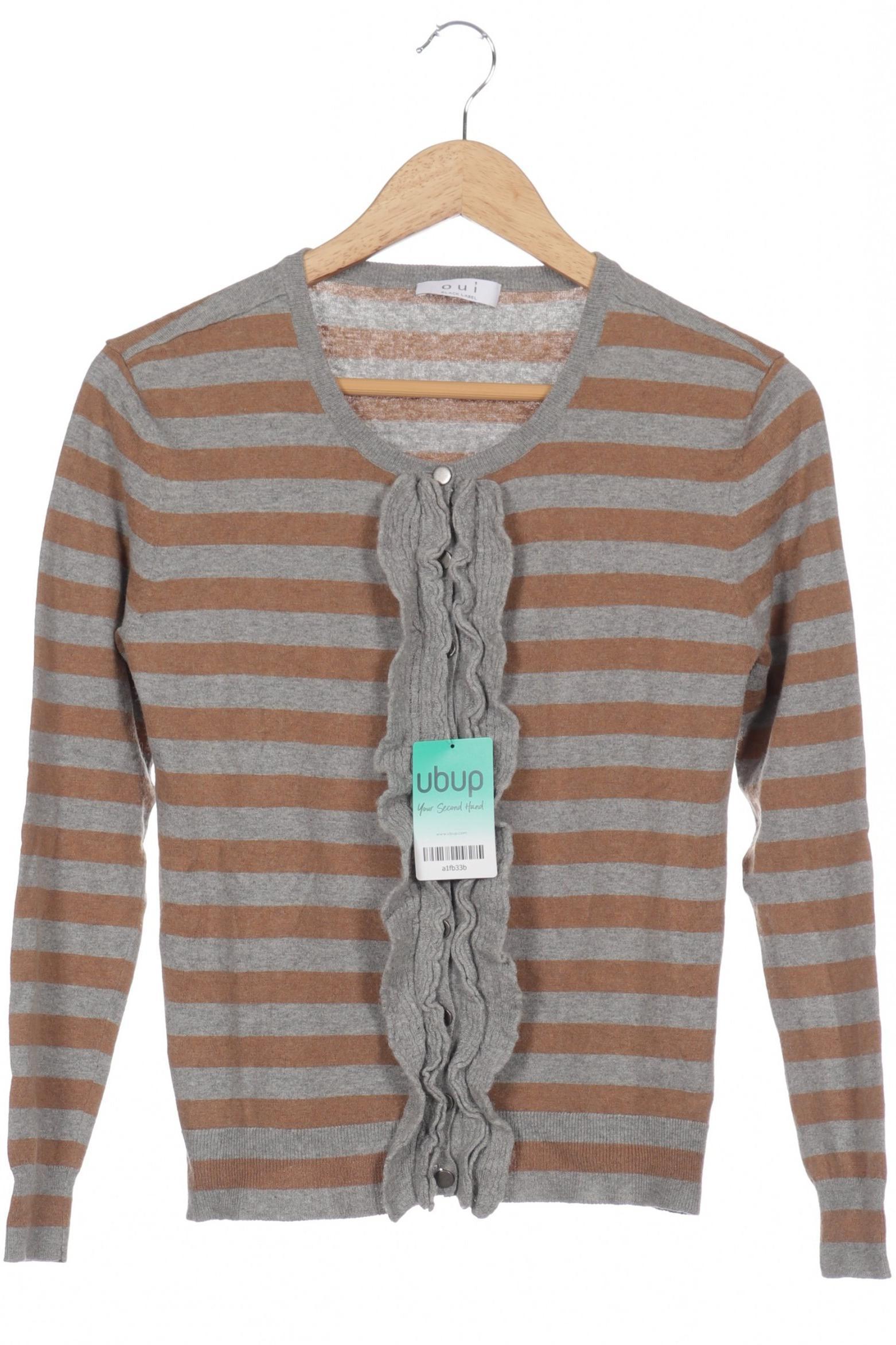 

Oui Damen Strickjacke, grau, Gr. 36