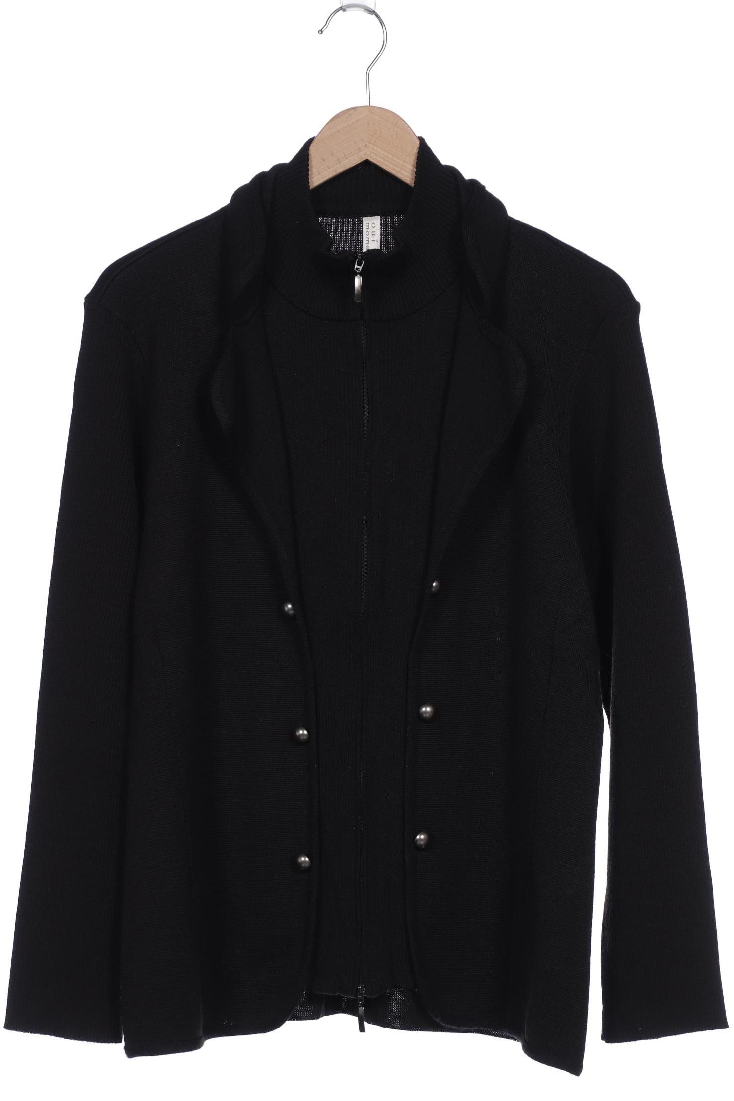 

Oui Damen Strickjacke, schwarz