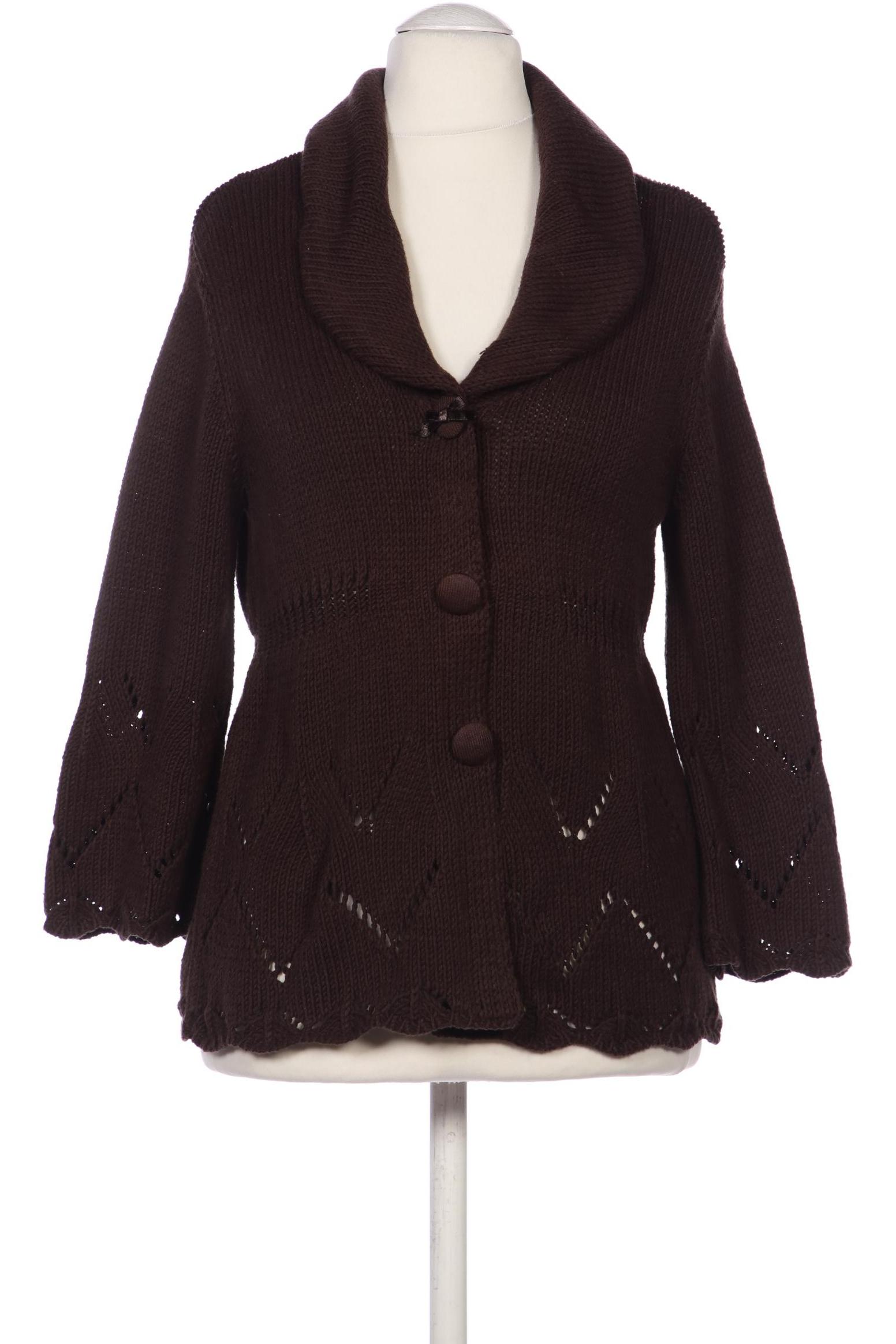 

Oui Damen Strickjacke, braun, Gr. 36