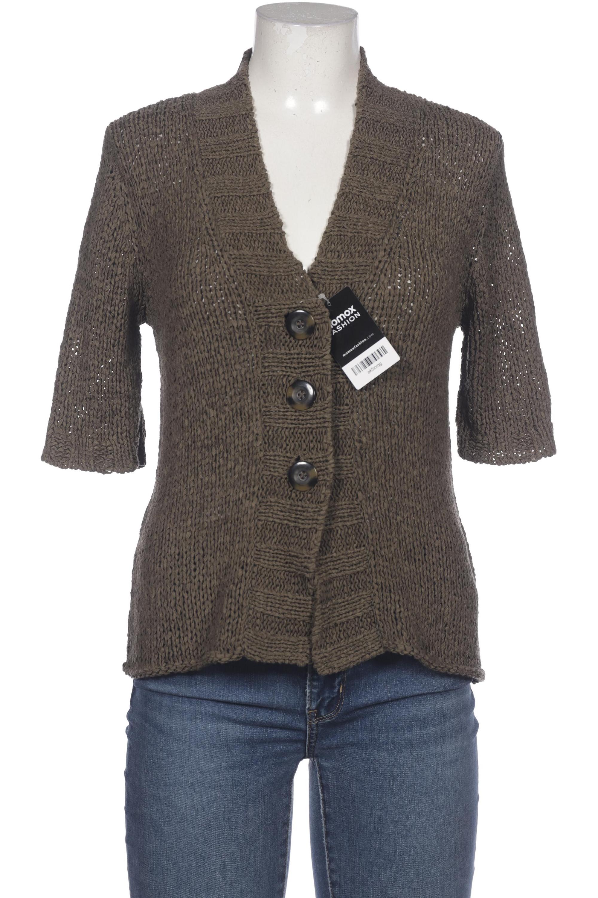 

Oui Damen Strickjacke, grün, Gr. 38