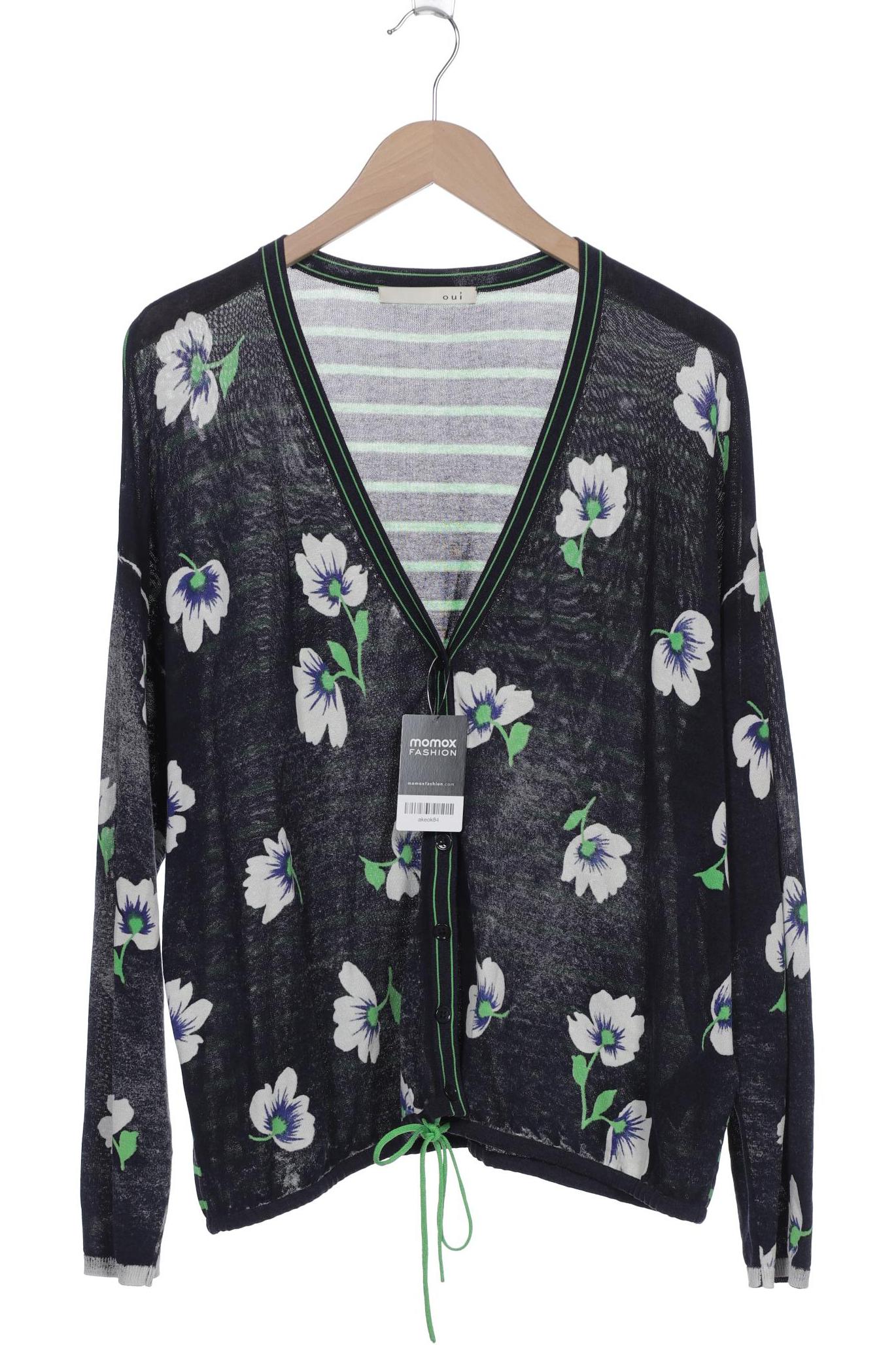 

Oui Damen Strickjacke, marineblau, Gr. 42