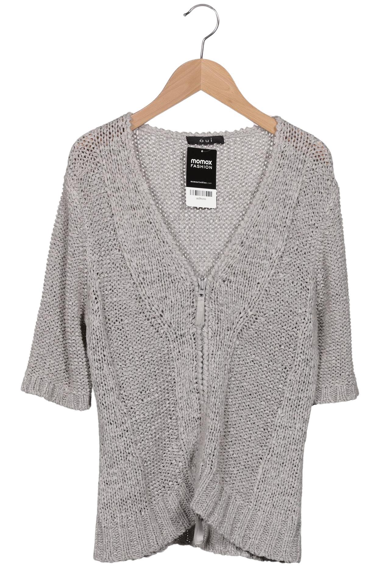 

Oui Damen Strickjacke, grau, Gr. 36