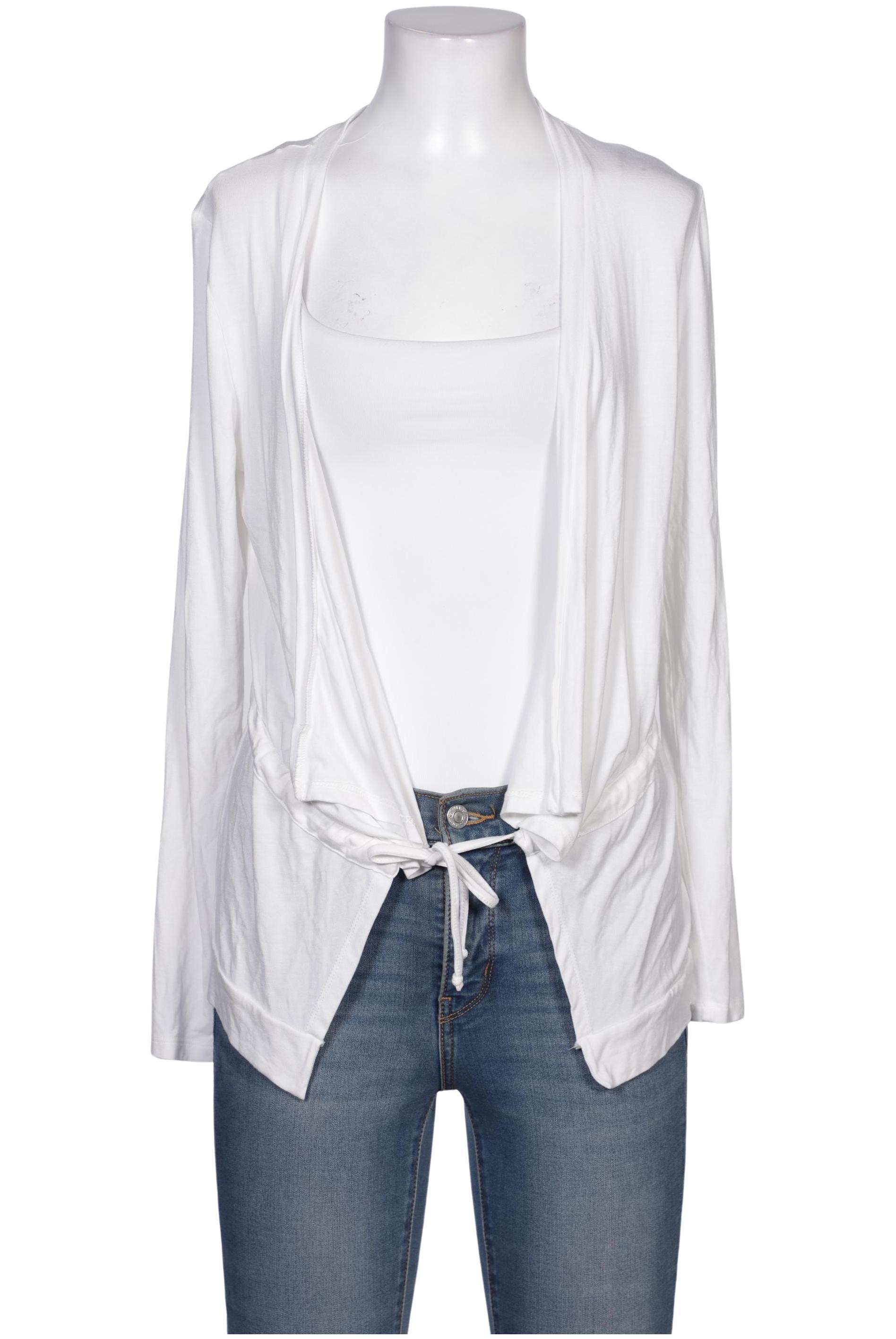 

Oui Damen Strickjacke, weiß, Gr. 38