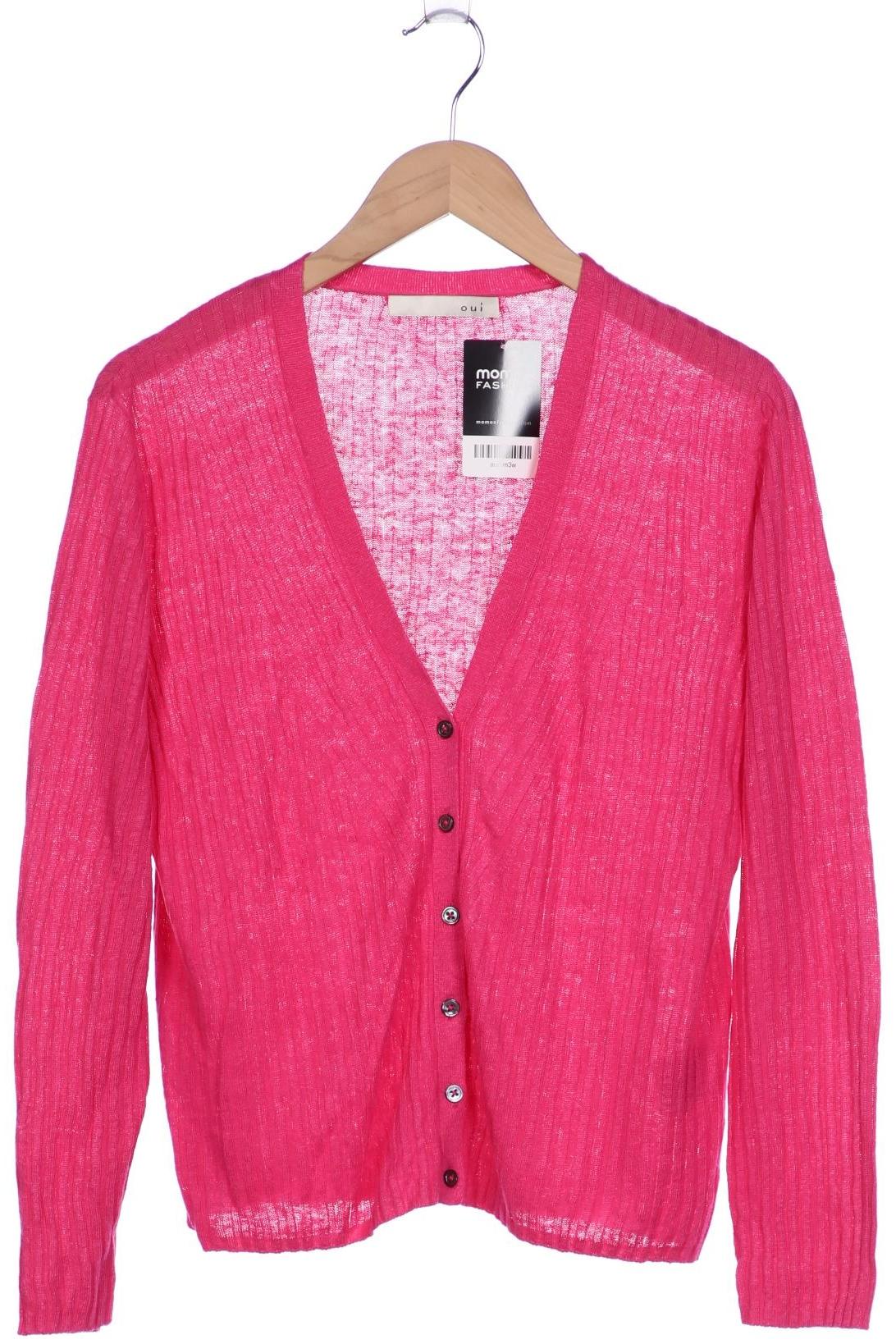 

Oui Damen Strickjacke, pink, Gr. 42